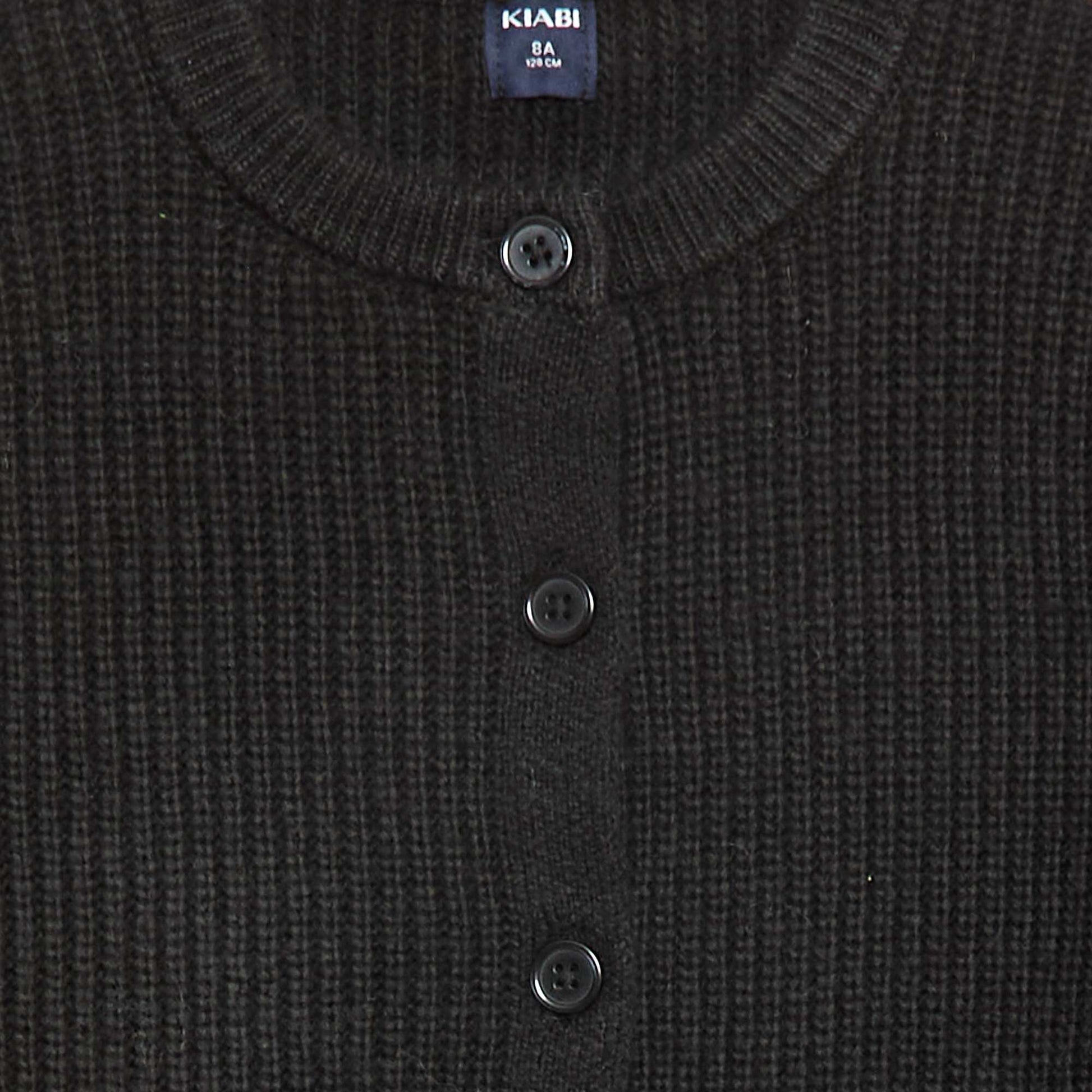 Chunky Knit Cardigan BLACK