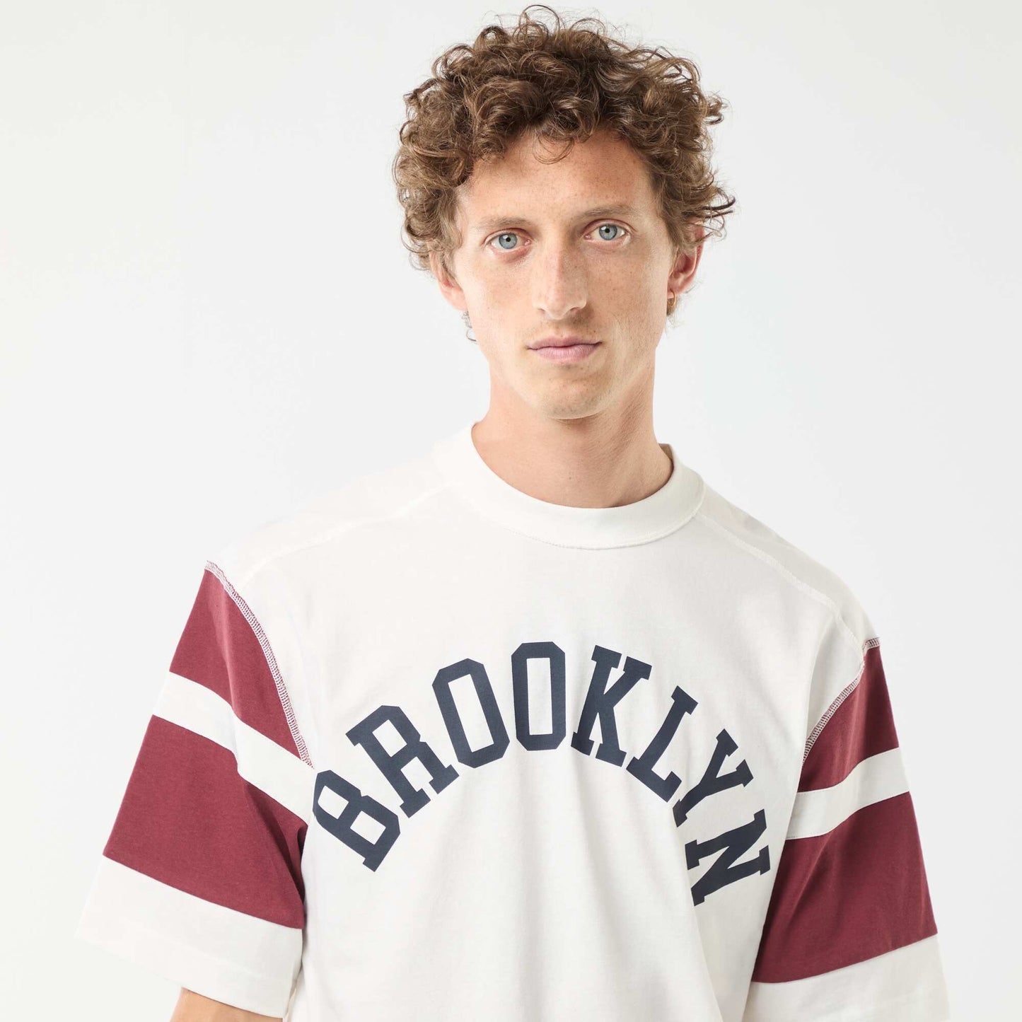 Sporty short-sleeved 'Brooklin' T-shirt RED