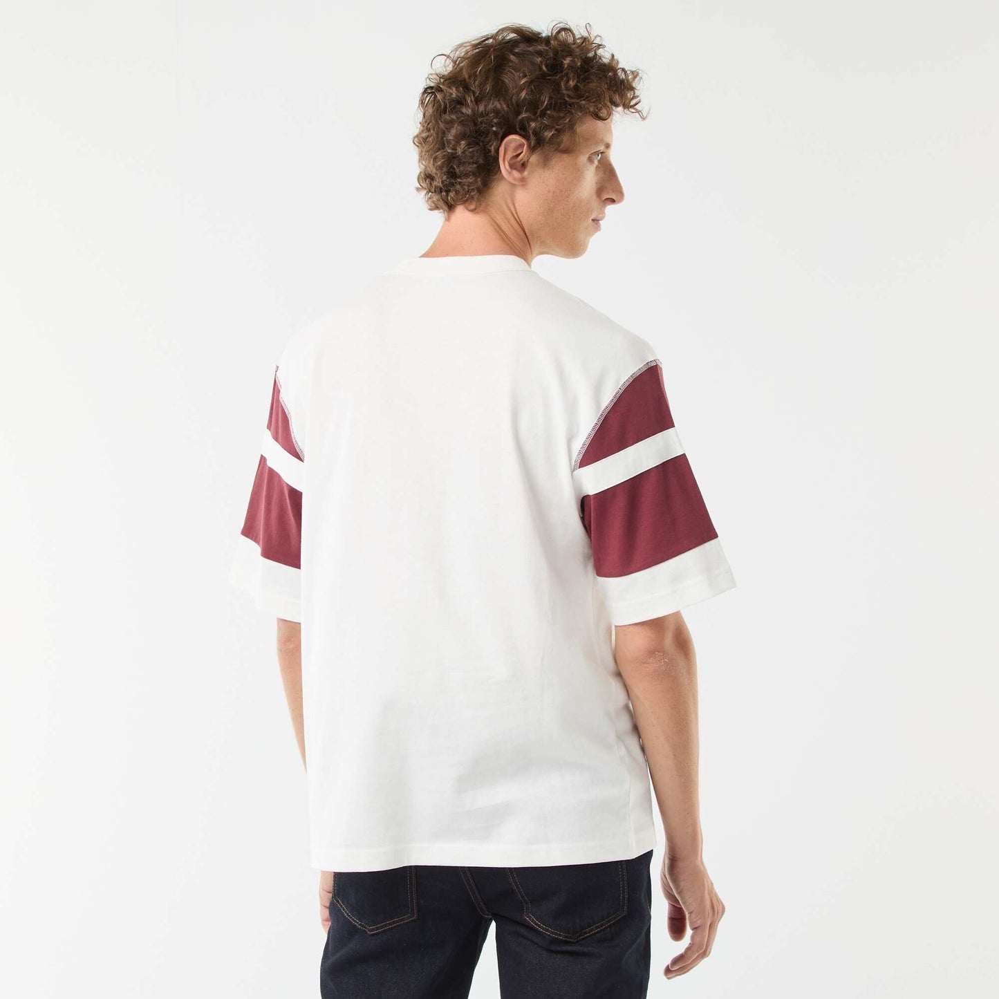 Sporty short-sleeved 'Brooklin' T-shirt RED