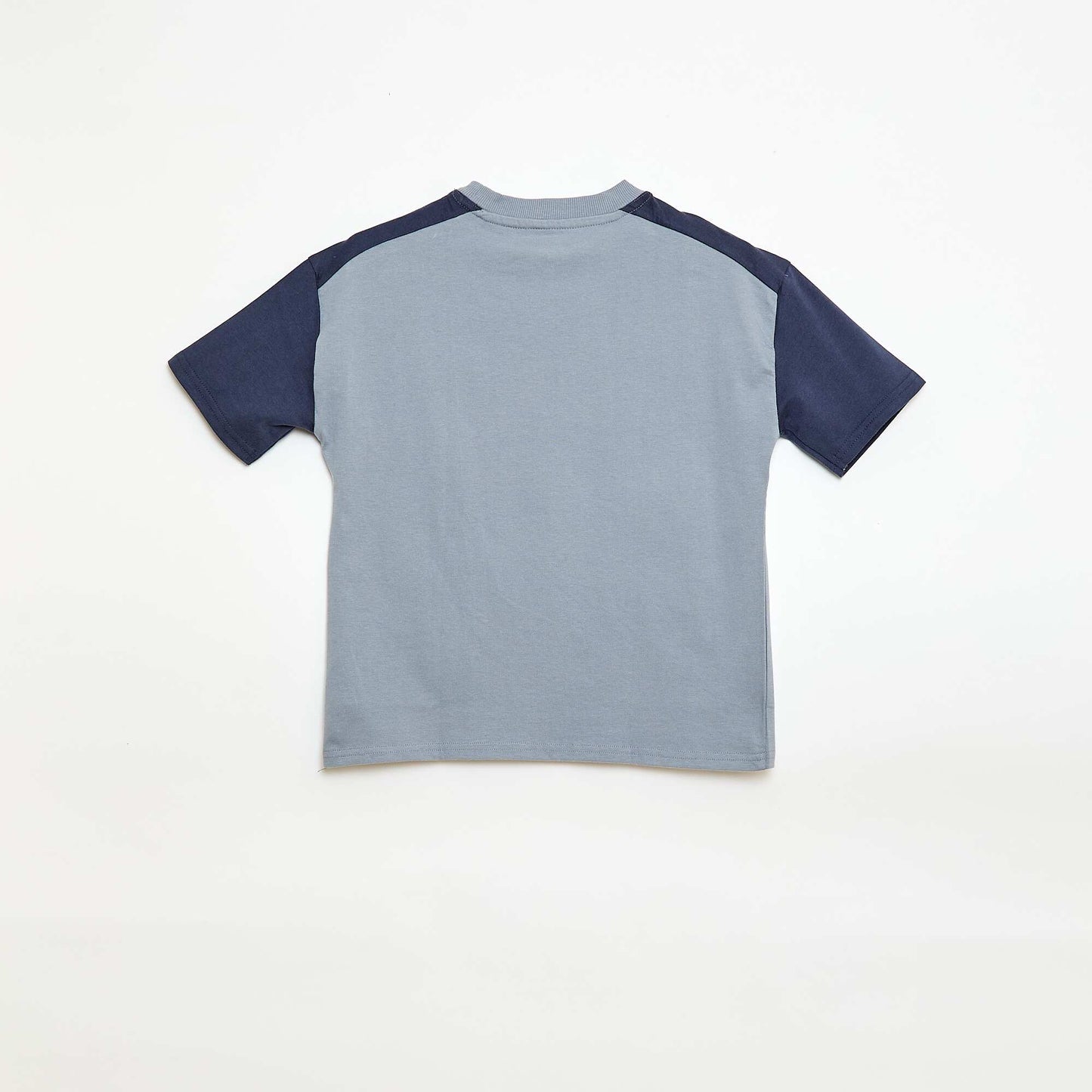 Oversized Color Block T-Shirt BLUE