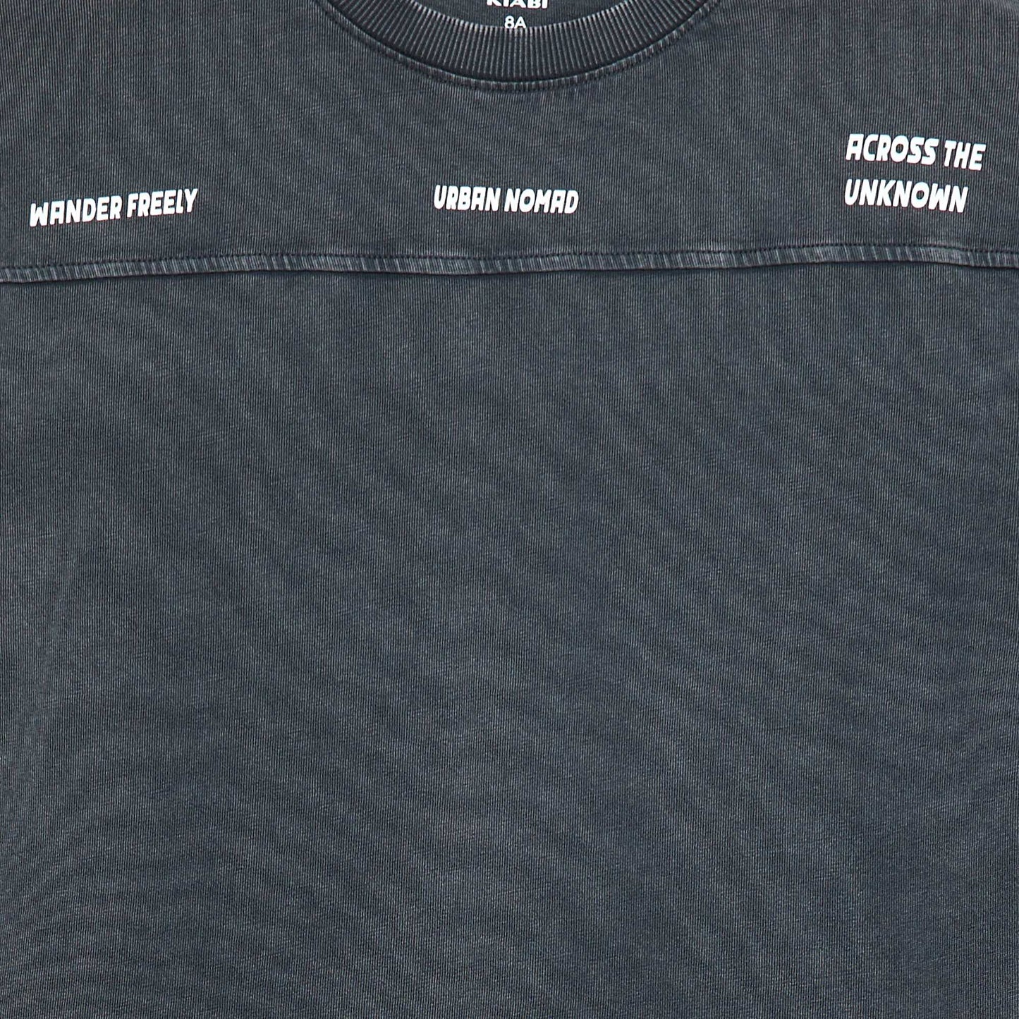 Long-sleeved American sport-style T-shirt BLACK