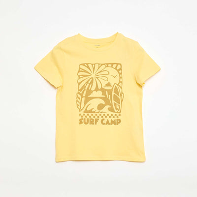 Printed Message T-Shirt YELLOW