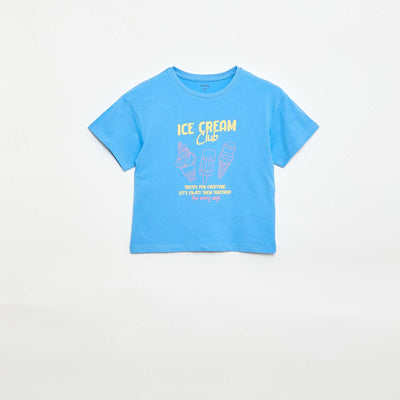 Fantasy Print T-Shirt BLUE
