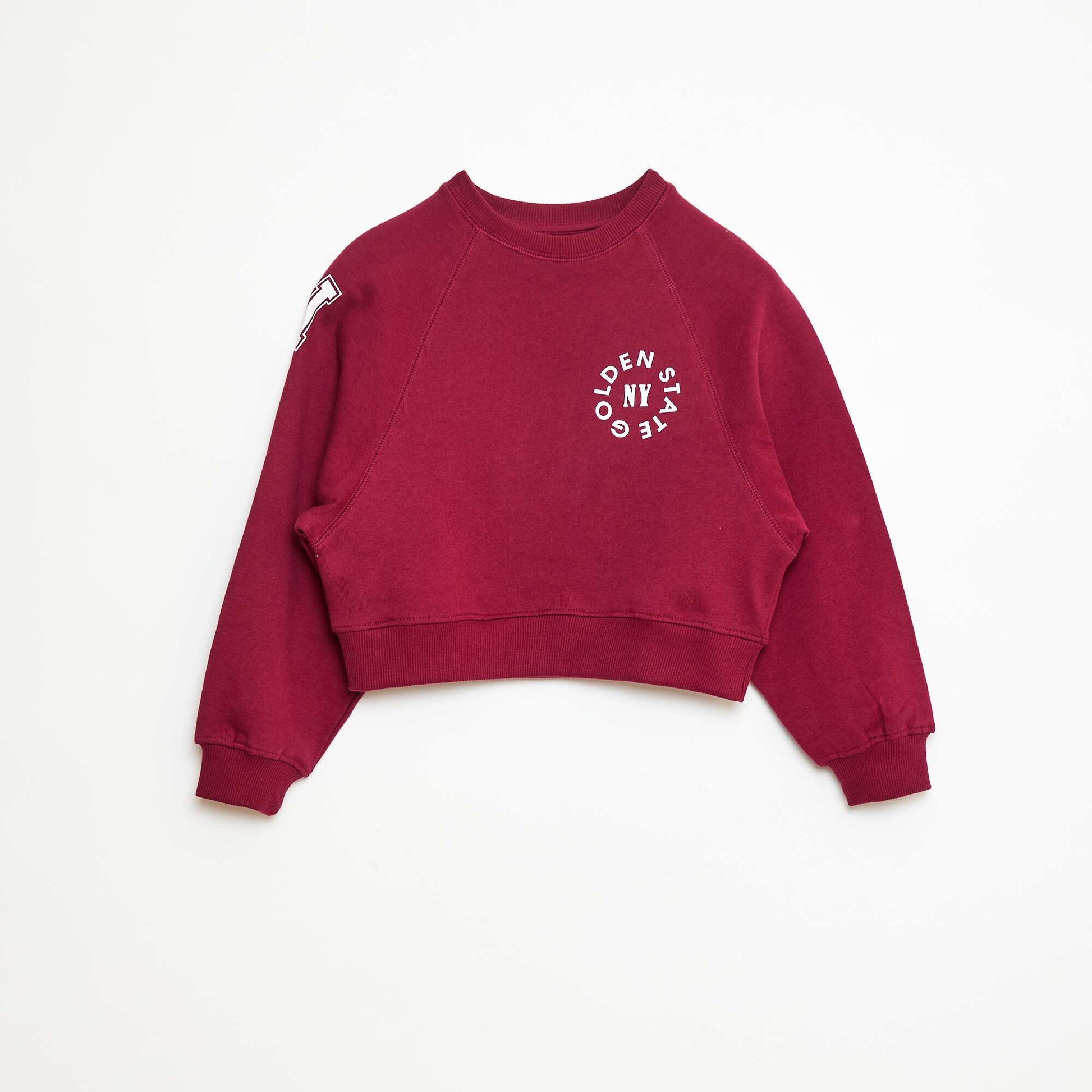 Printed sweatshirt fabric sweater RED