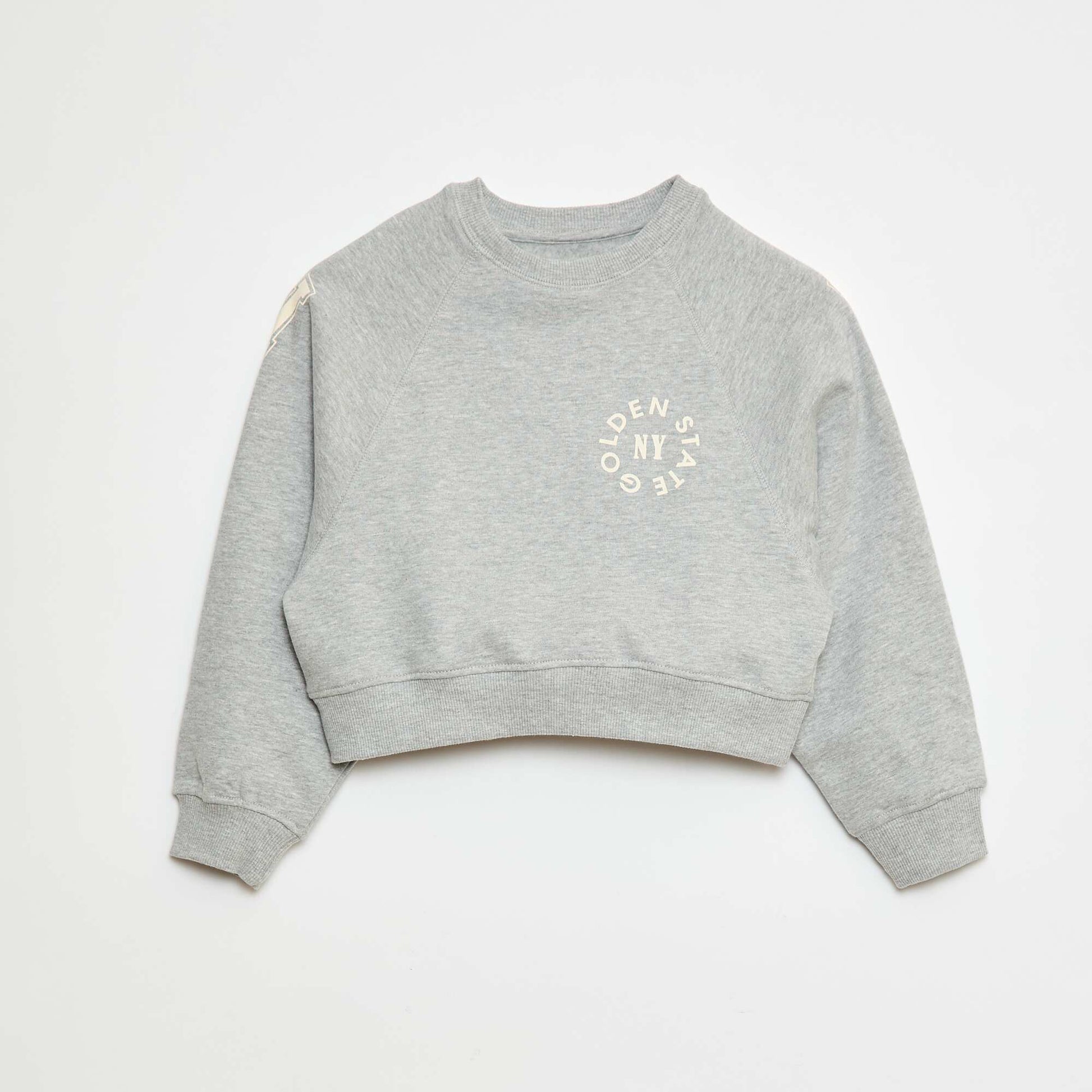 Printed sweatshirt fabric sweater GREY