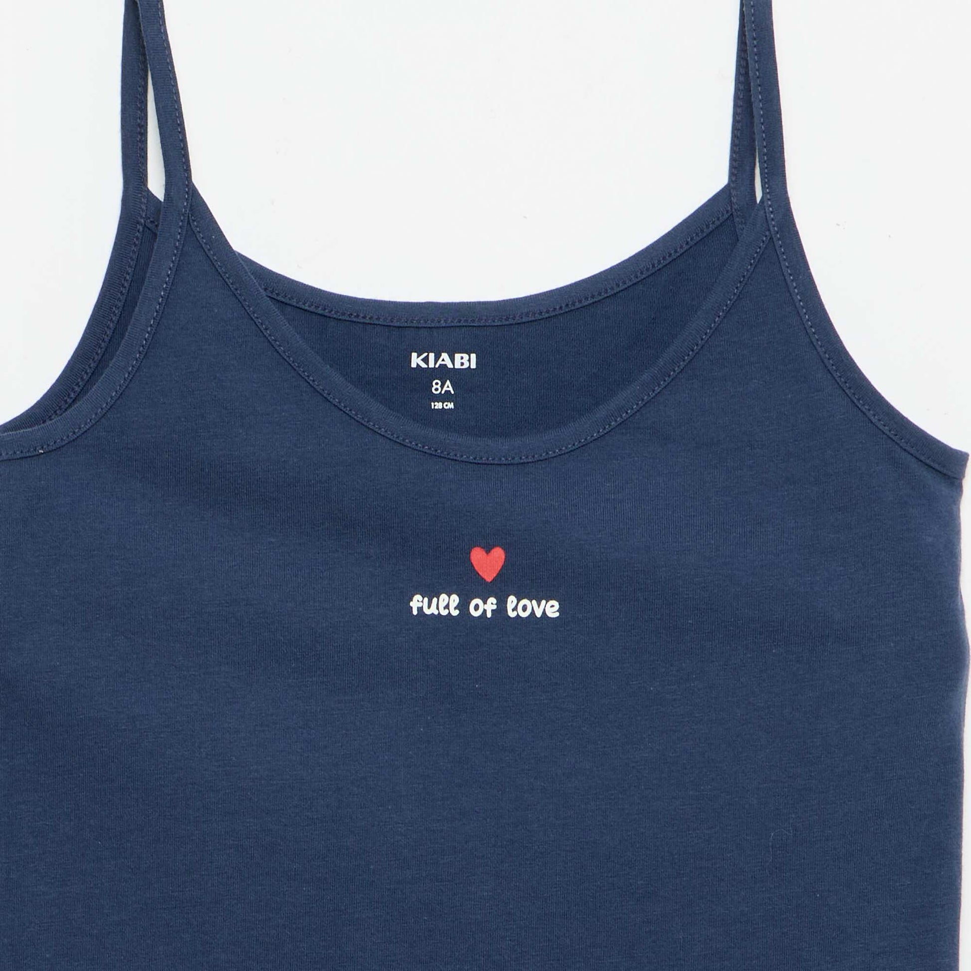 2-Piece Short Pyjama Set: Tank Top & Shorts BLUE