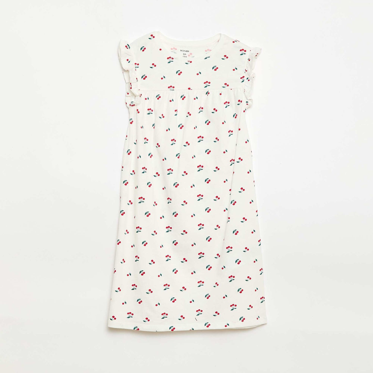 Set of 2 Short-Sleeved Nightdresses WHITE