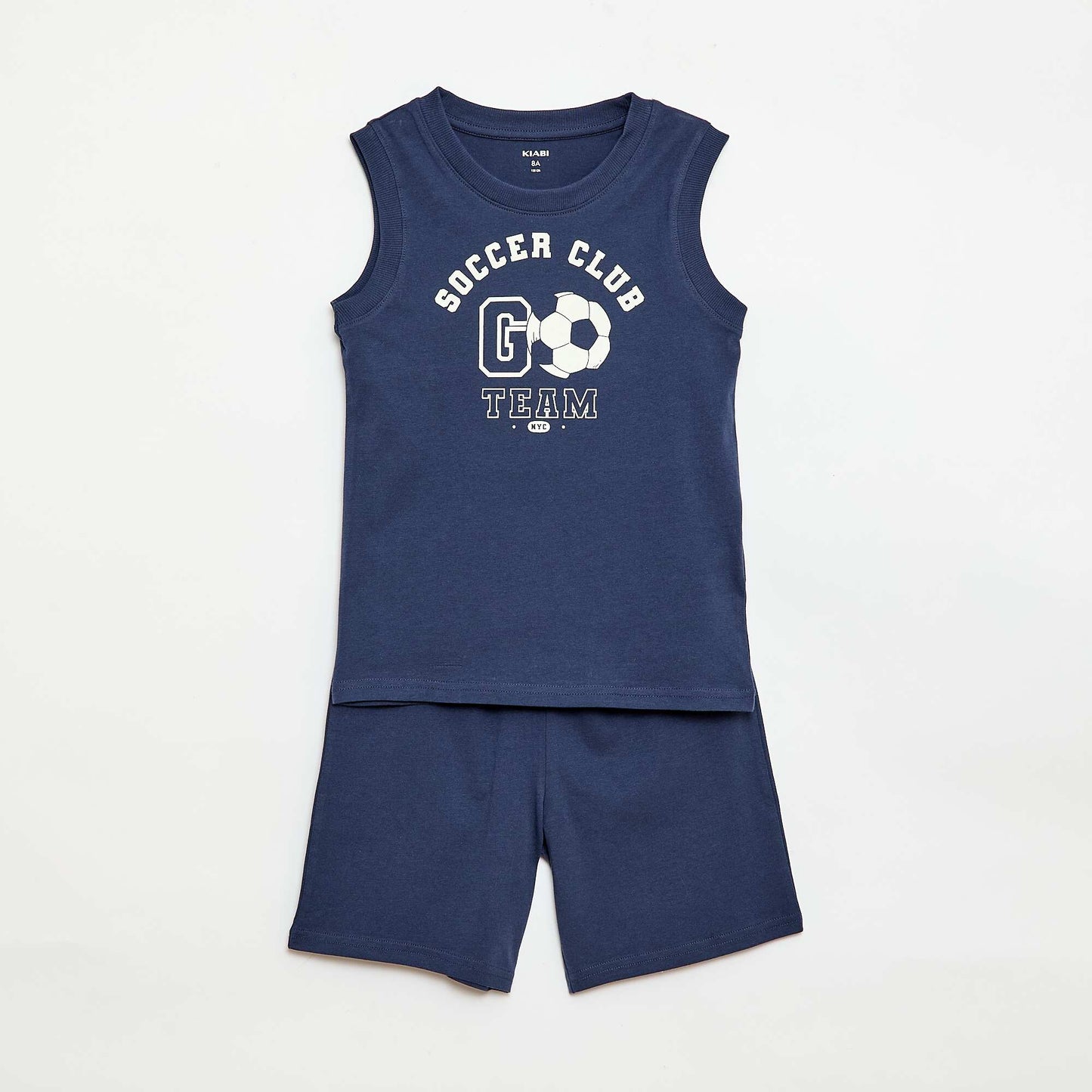 2-Piece Tank Top and Shorts Pajama Set BLUE