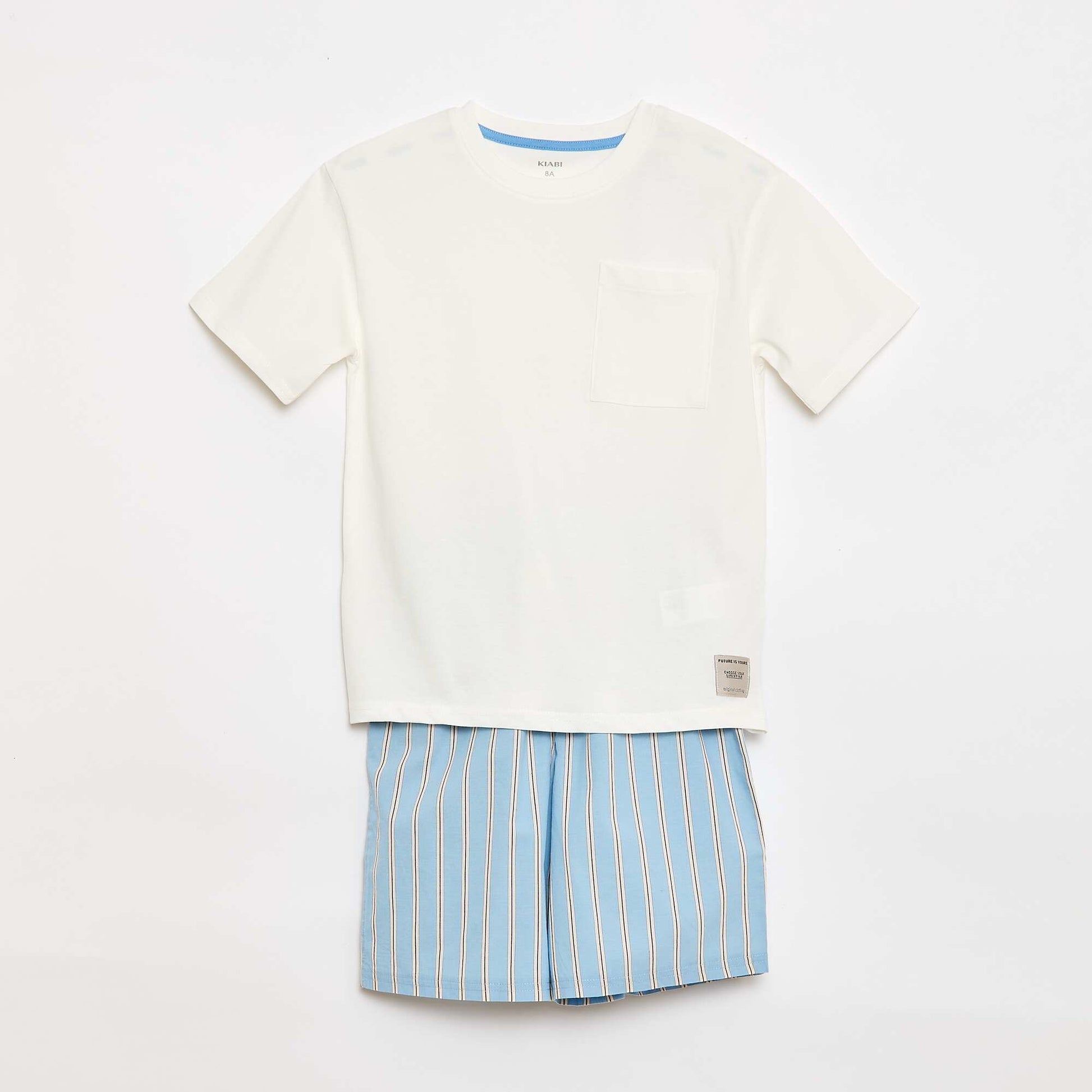 2-Piece Short Pajama Set BLUE