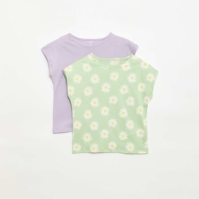 2-Pack of Short-Sleeve T-Shirts - 2 Pieces GREEN