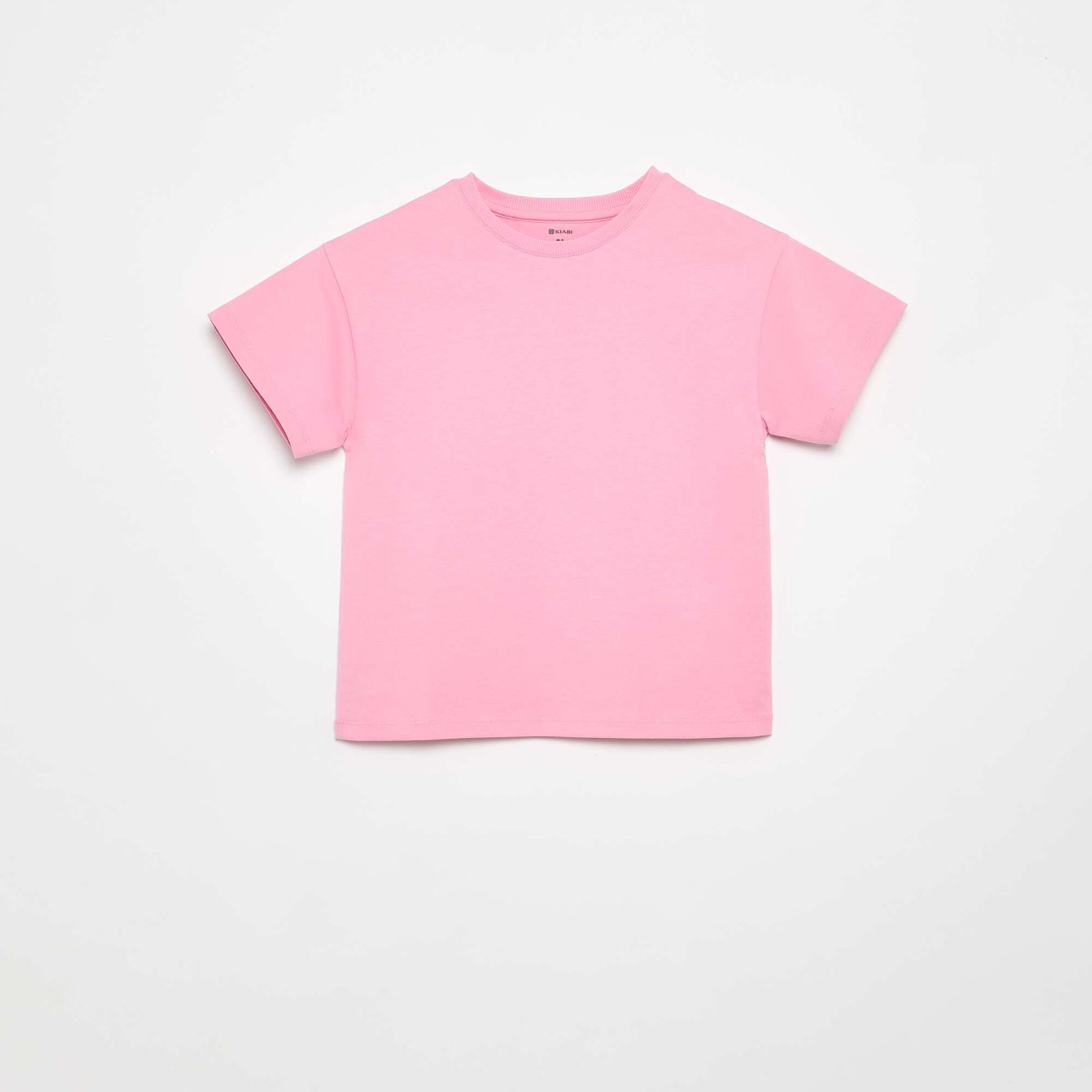 Short-sleeved Tough Cotton T-shirt PINK