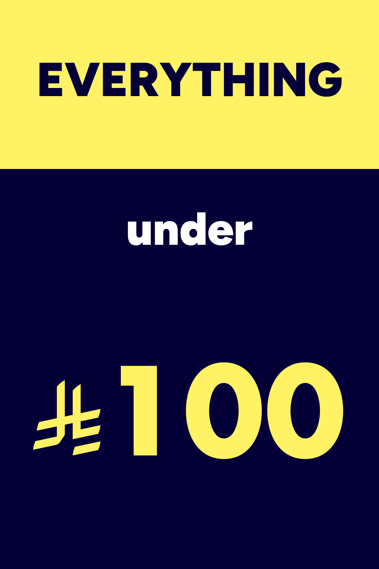 Everything under 100 SAR