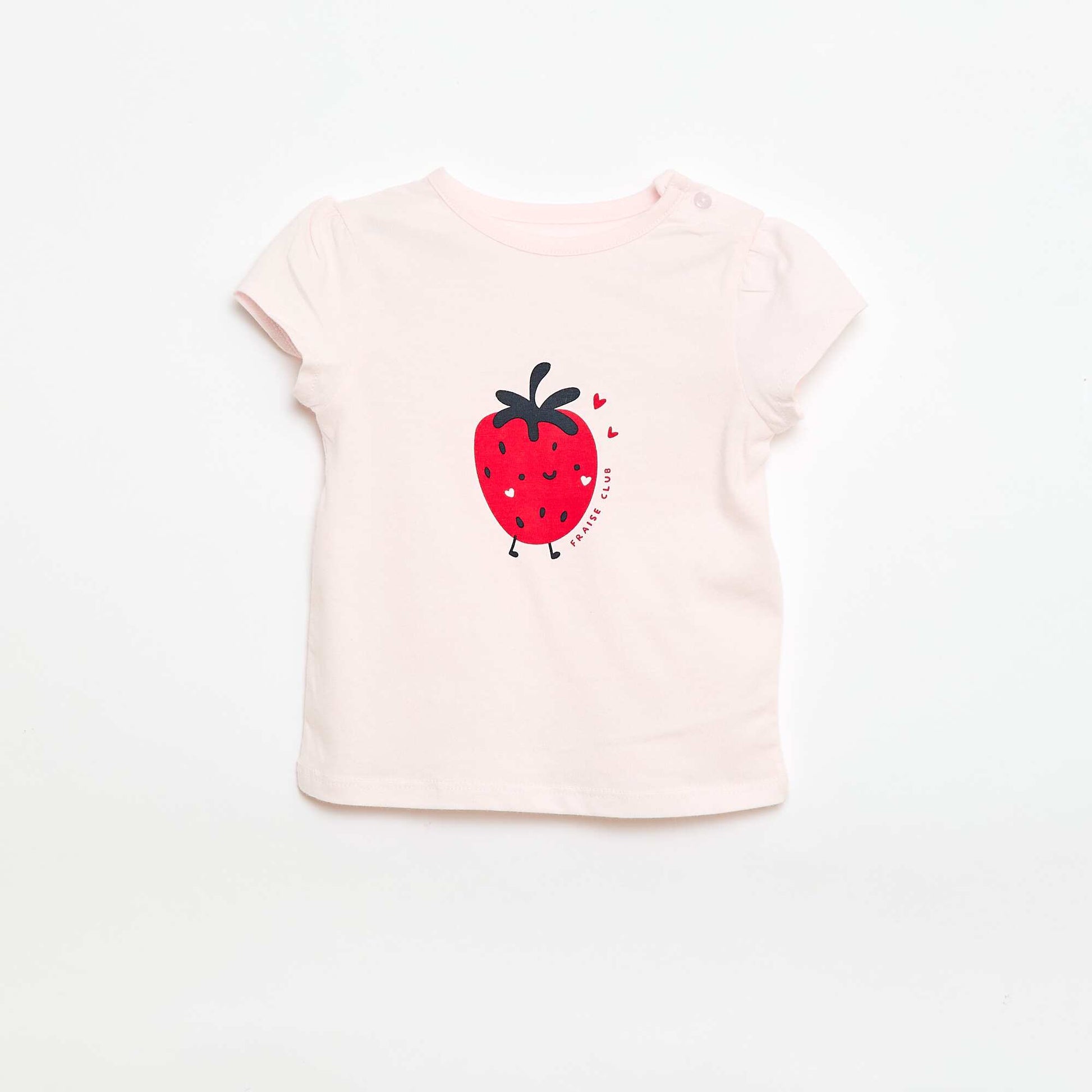 Jersey T-shirt with short sleeves PINK