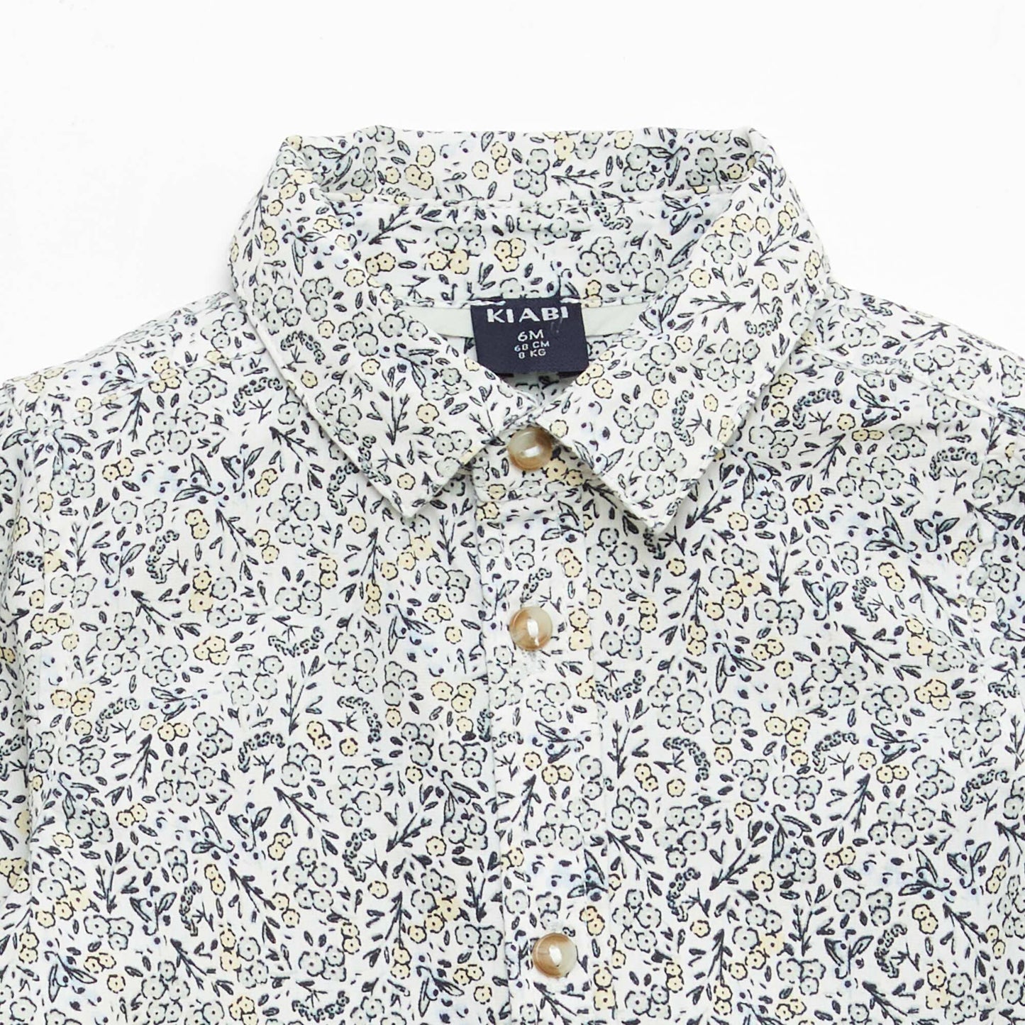 Cotton Shirt with Detachable Bow Tie WHITE