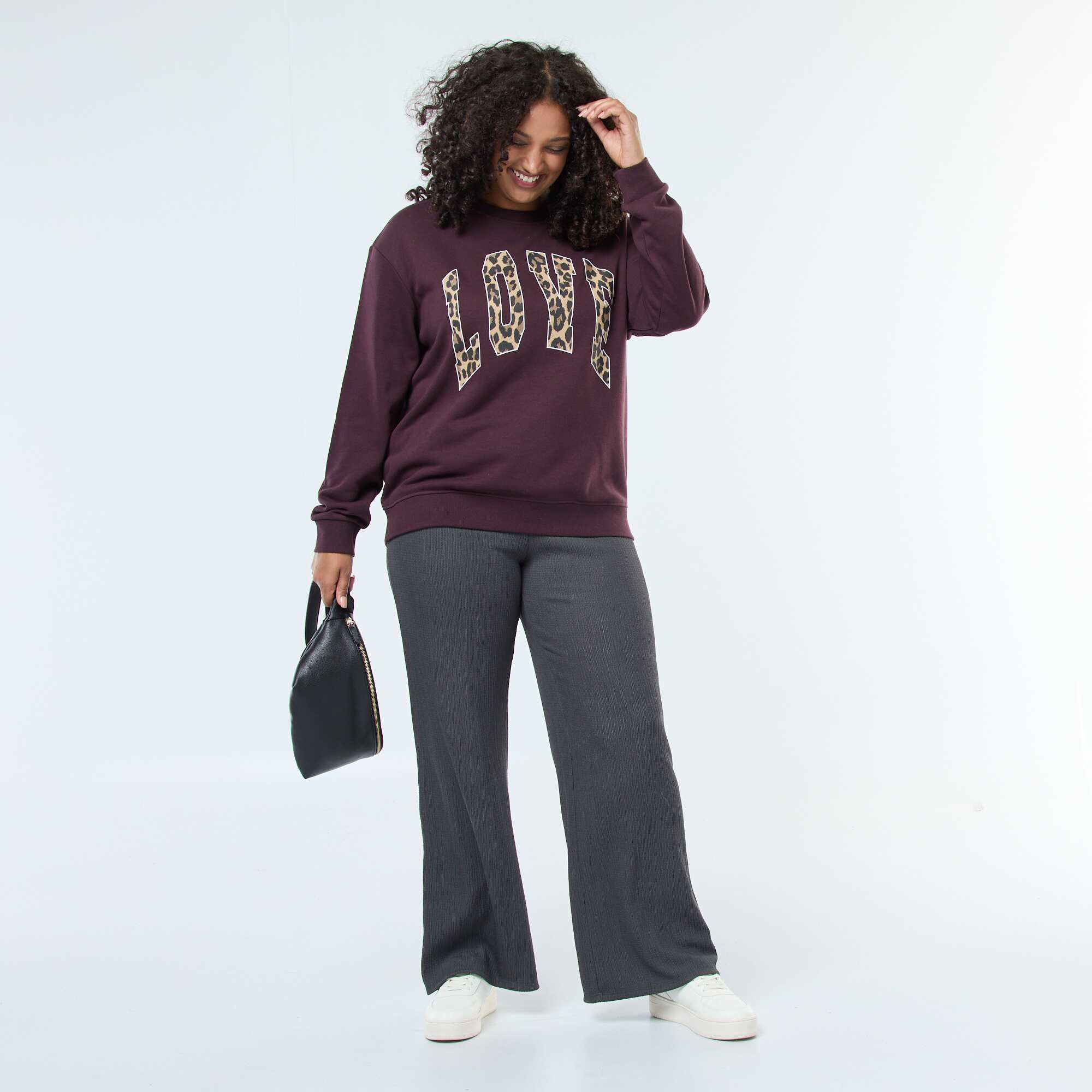 Kiya high waisted wide leg pleated pant