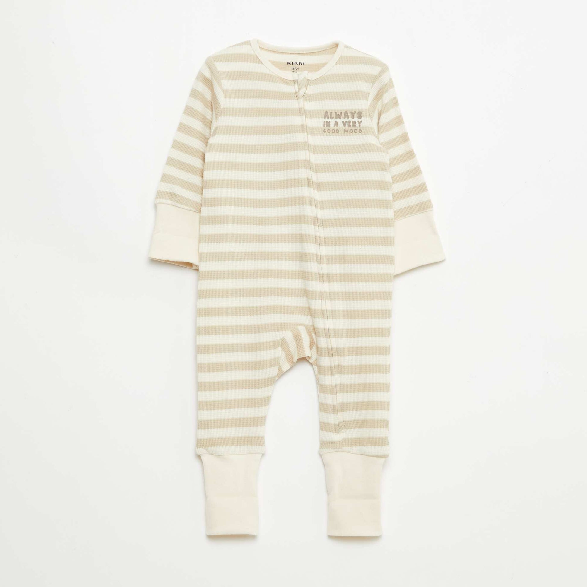 Evolutive Bodysuit + Ribbed Knit Sleepsuit Set BROWN
