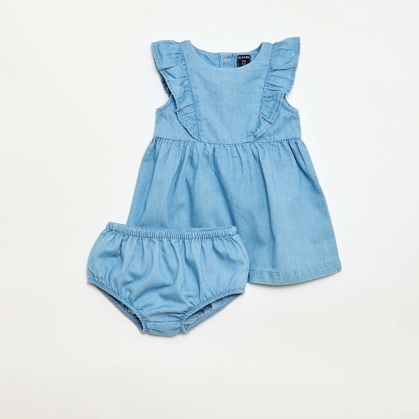 Denim Dress & Bloomers Set - 2-Piece BLUE
