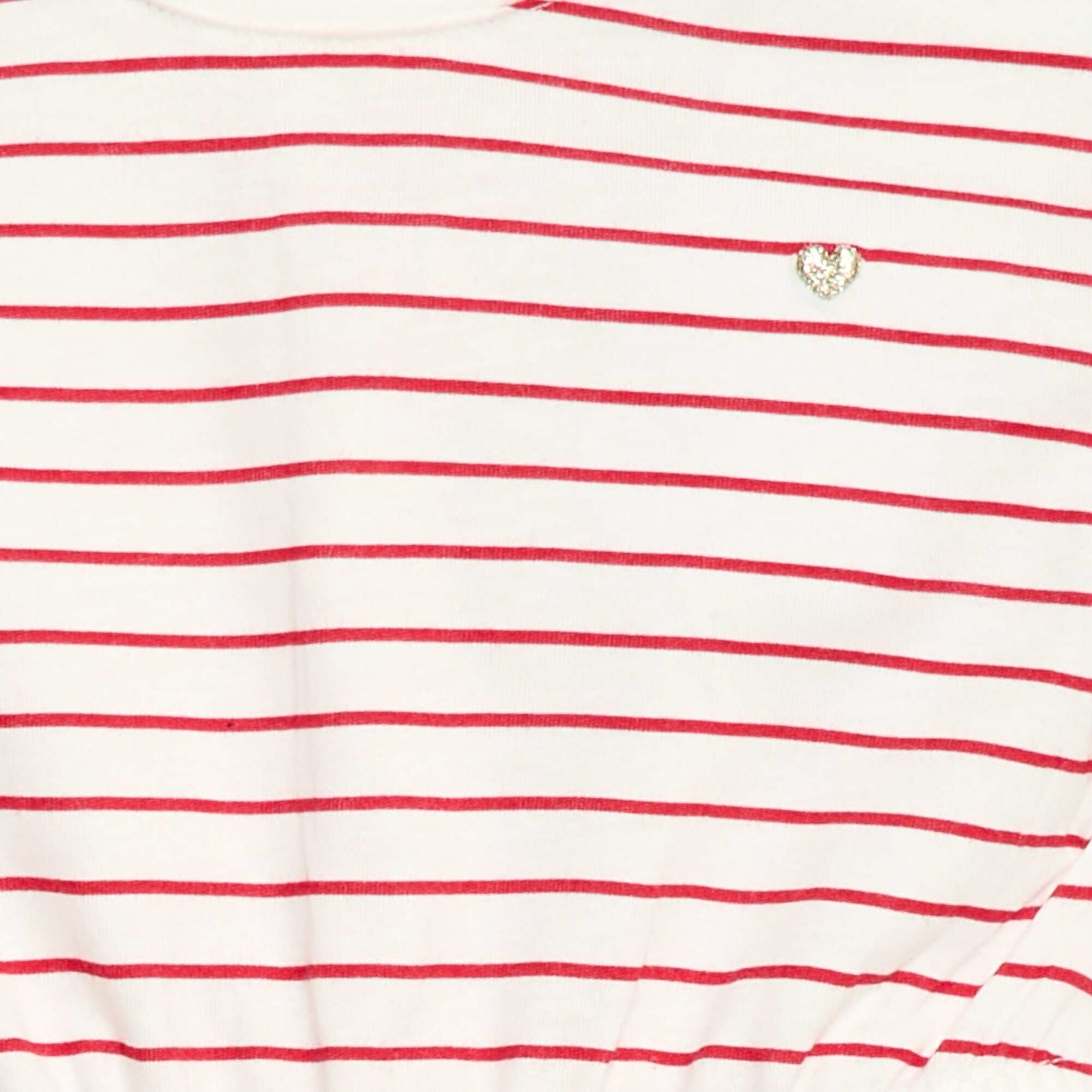Short-Sleeved Cotton Jersey Dress WHITE