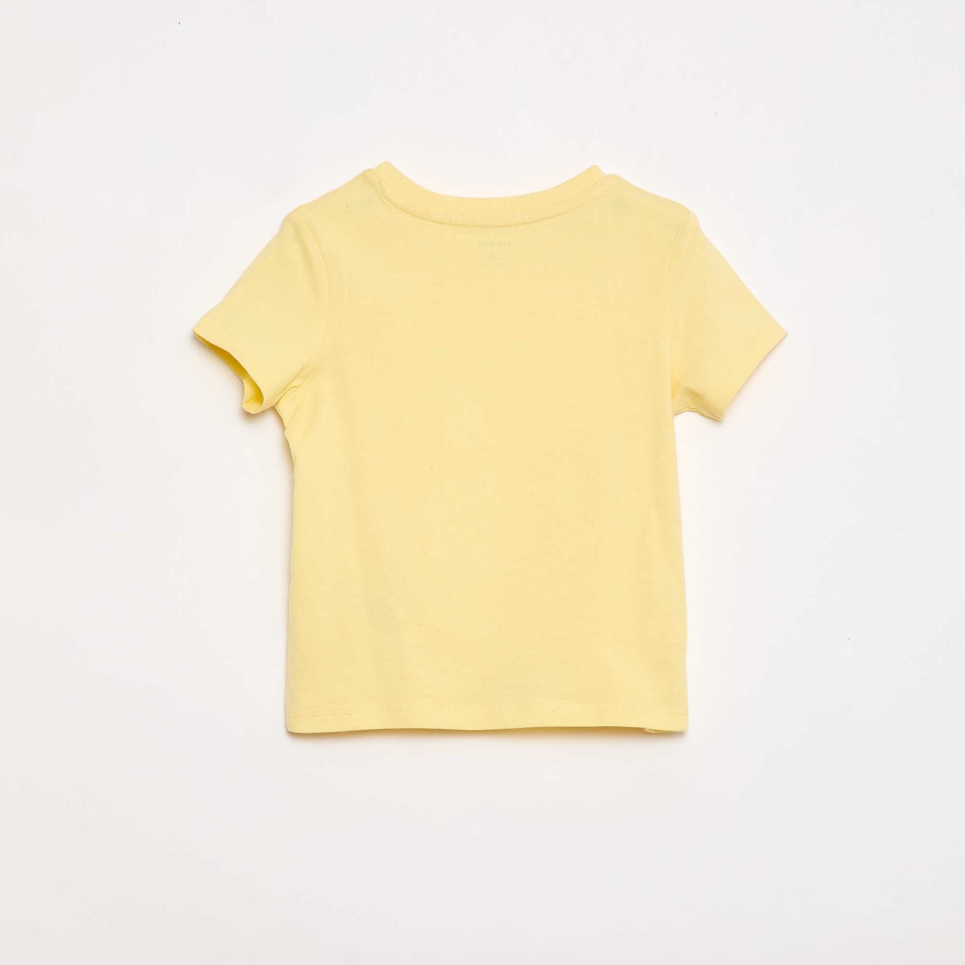 Plain Cotton Jersey T-shirt YELLOW