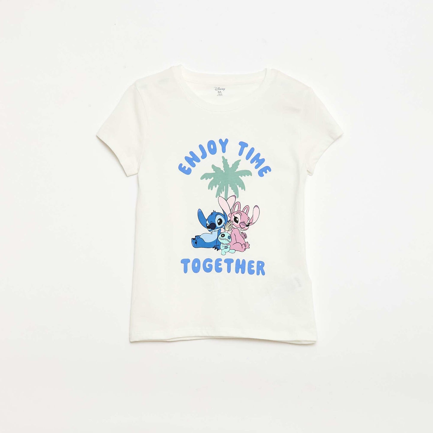 'Disney' 2-Piece Pajama Set: Shorts + T-shirt WHITE