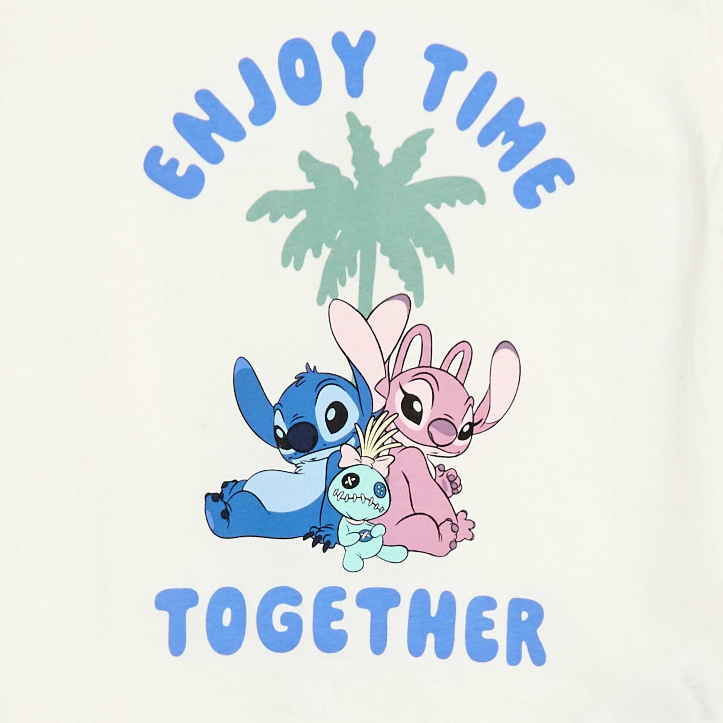 'Disney' 2-Piece Pajama Set: Shorts + T-shirt WHITE