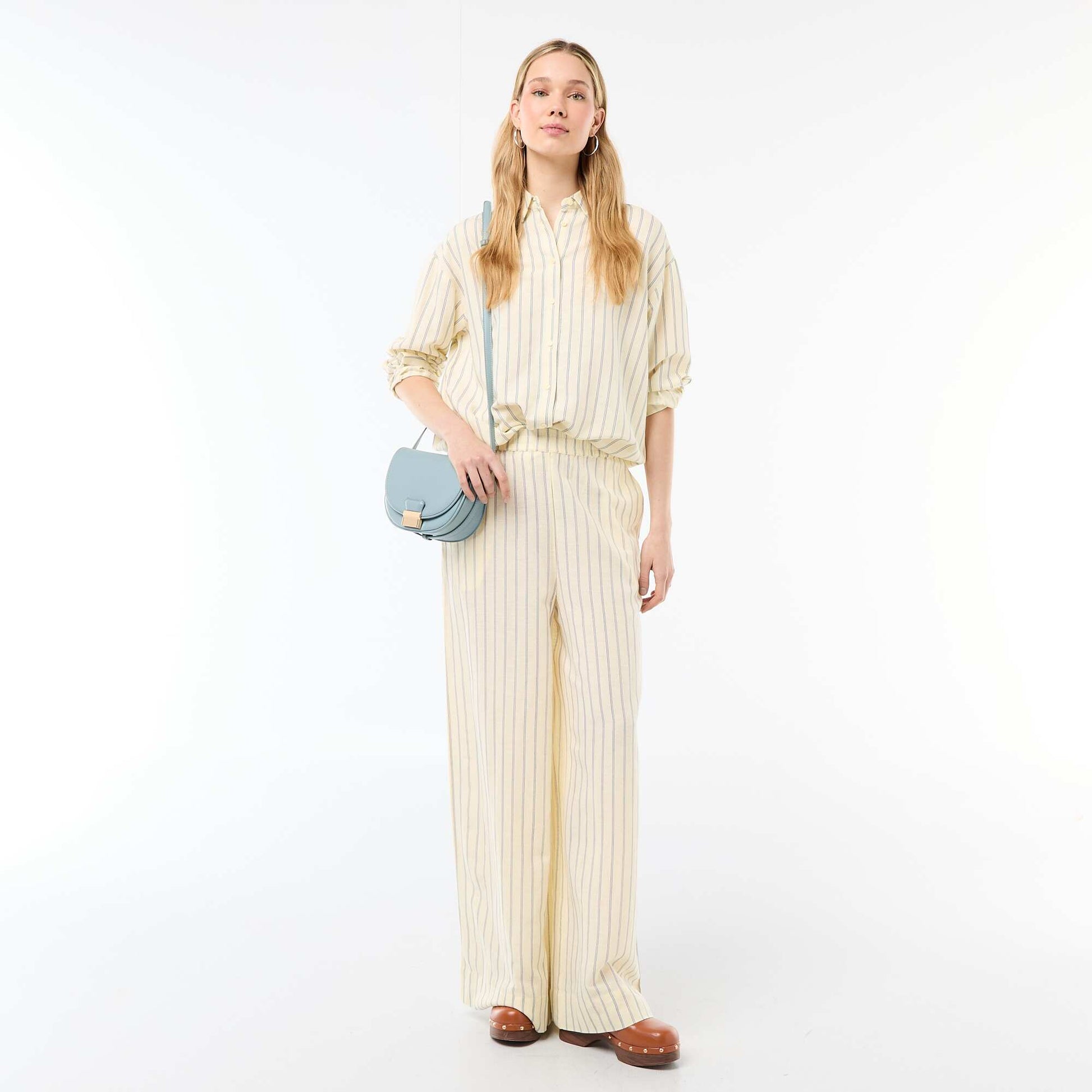 Blended Linen Shirt YELLOW