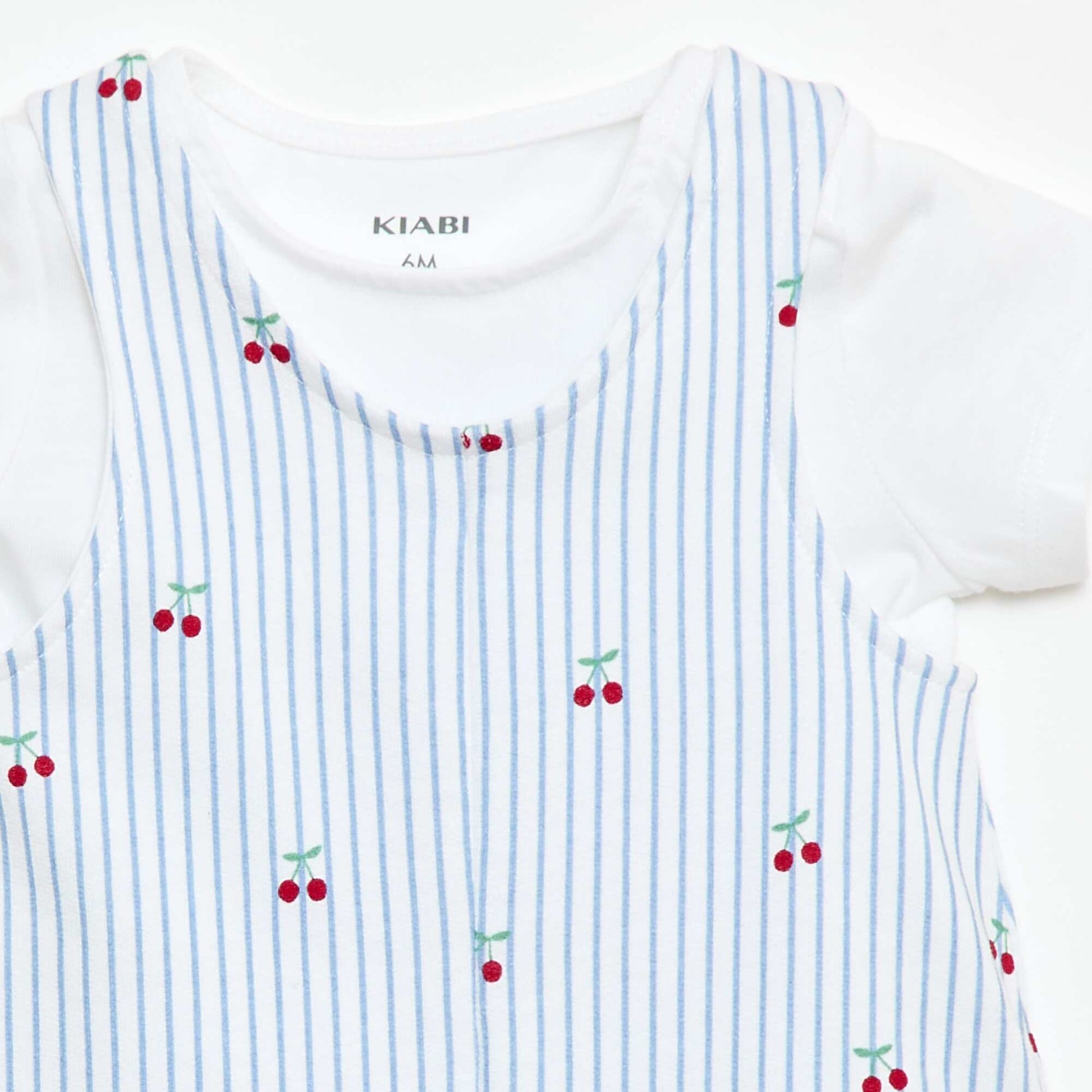 2-Piece T-shirt + Playsuit Set WHITE