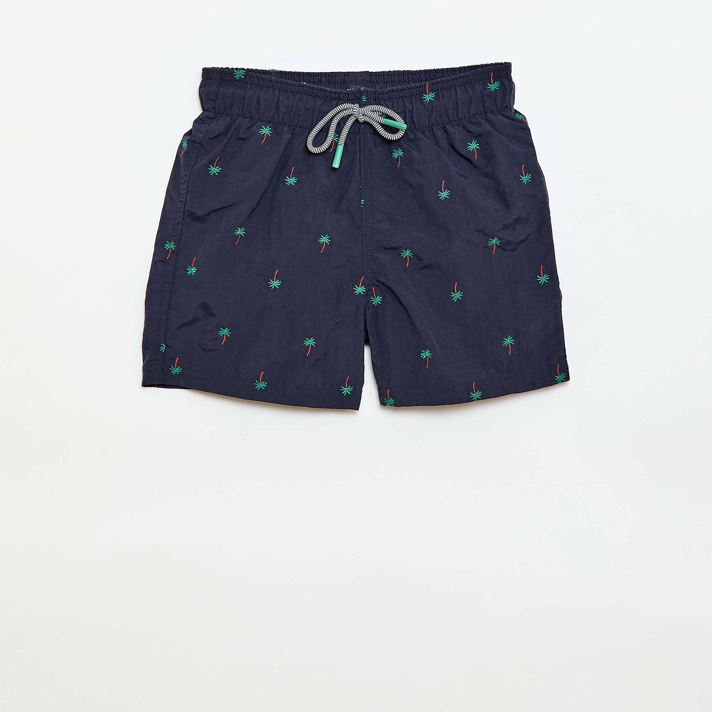 Tropical All-Over Print Swim Bermuda Shorts BLUE