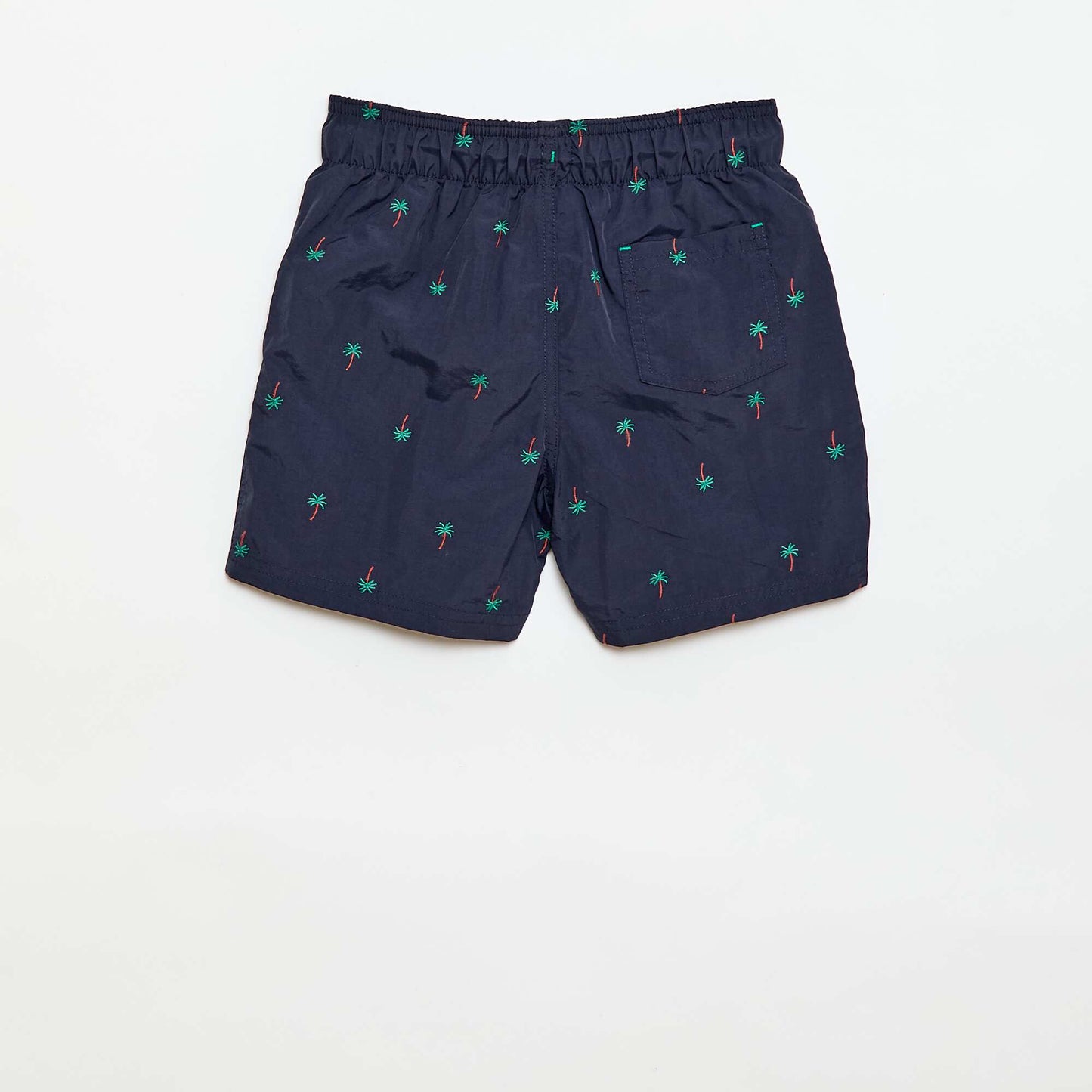 Tropical All-Over Print Swim Bermuda Shorts BLUE