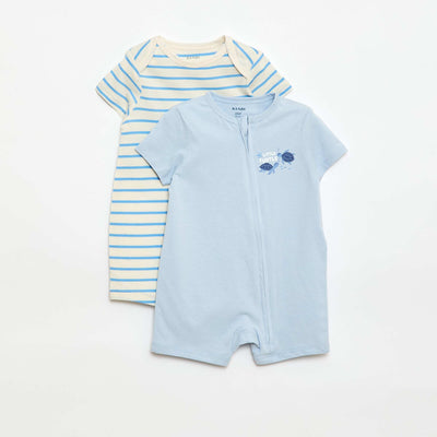 Cotton Sleepsuit BLUE