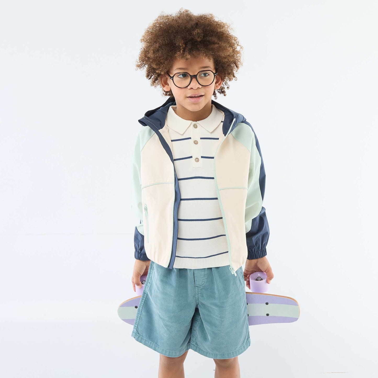 Corduroy Bermuda Shorts BLUE