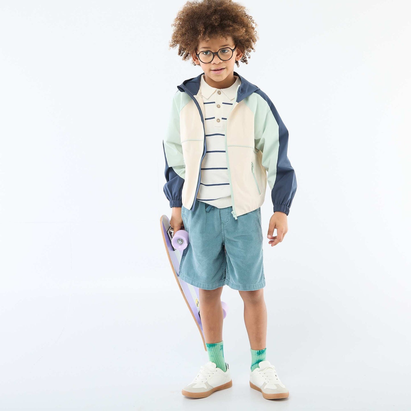 Corduroy Bermuda Shorts BLUE