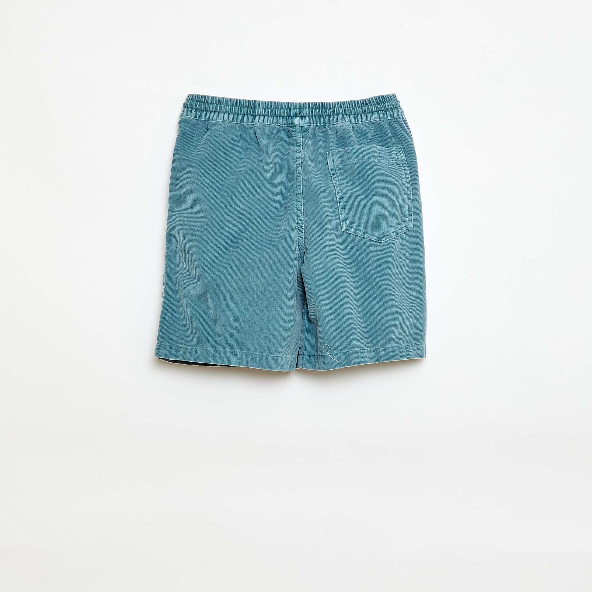 Corduroy Bermuda Shorts BLUE