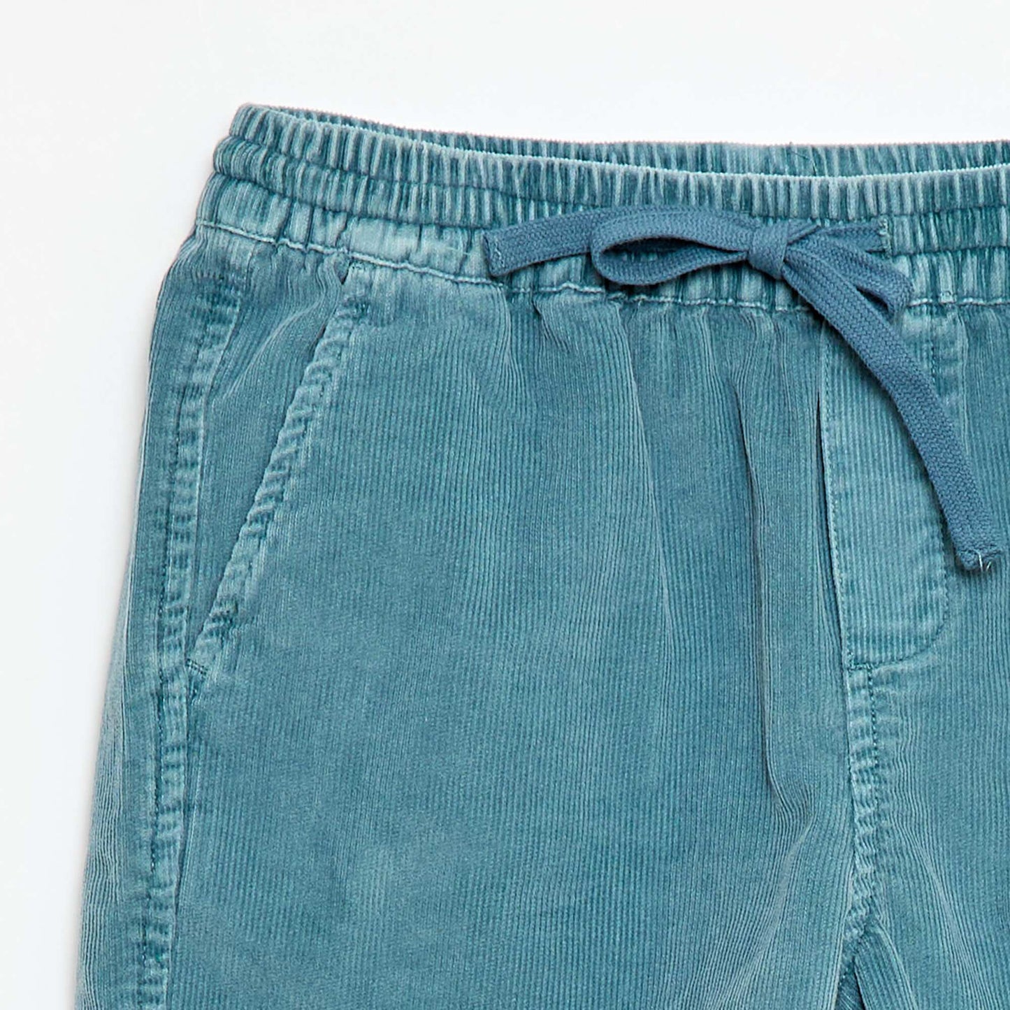Corduroy Bermuda Shorts BLUE