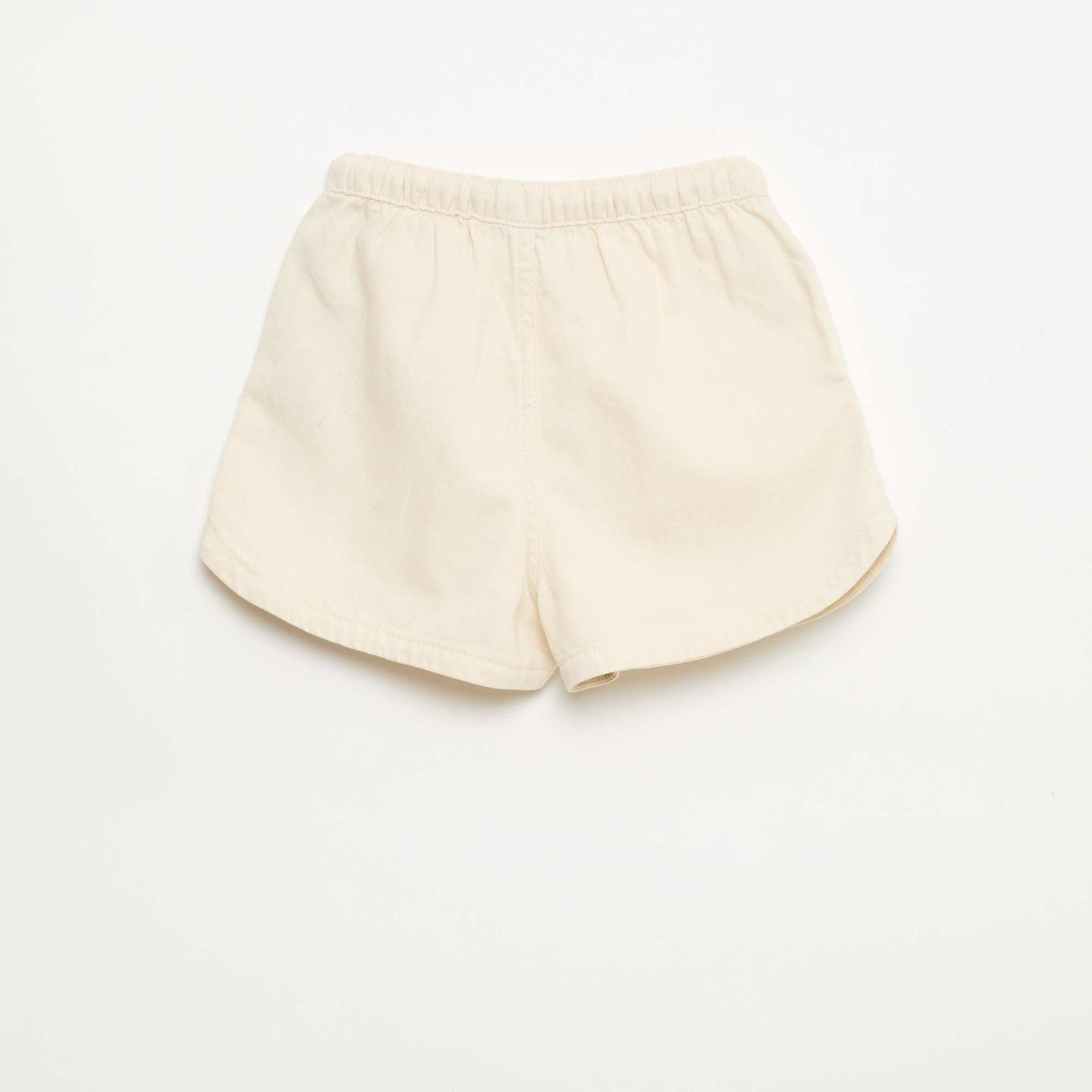 Plain Twill Shorts WHITE