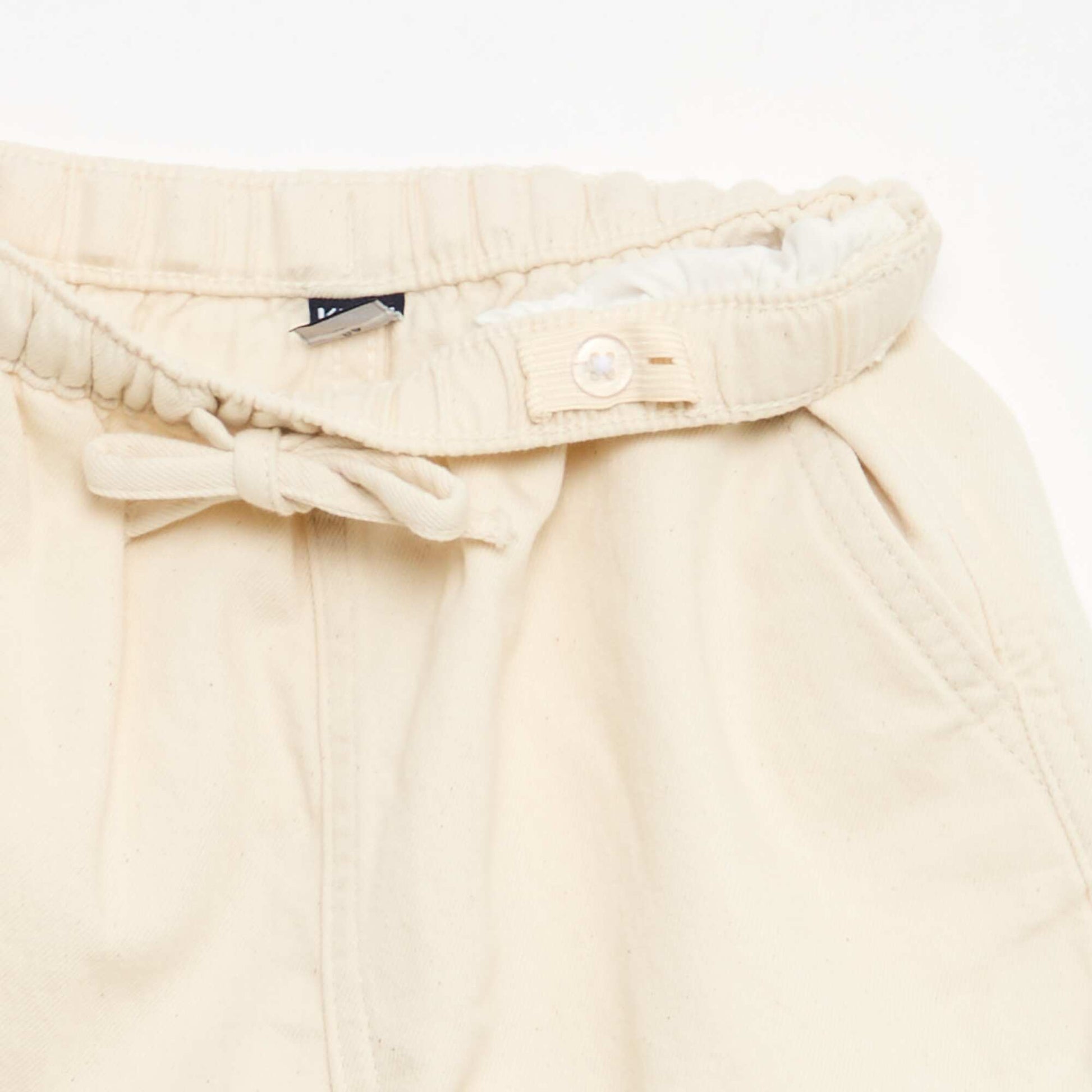 Plain Twill Shorts WHITE