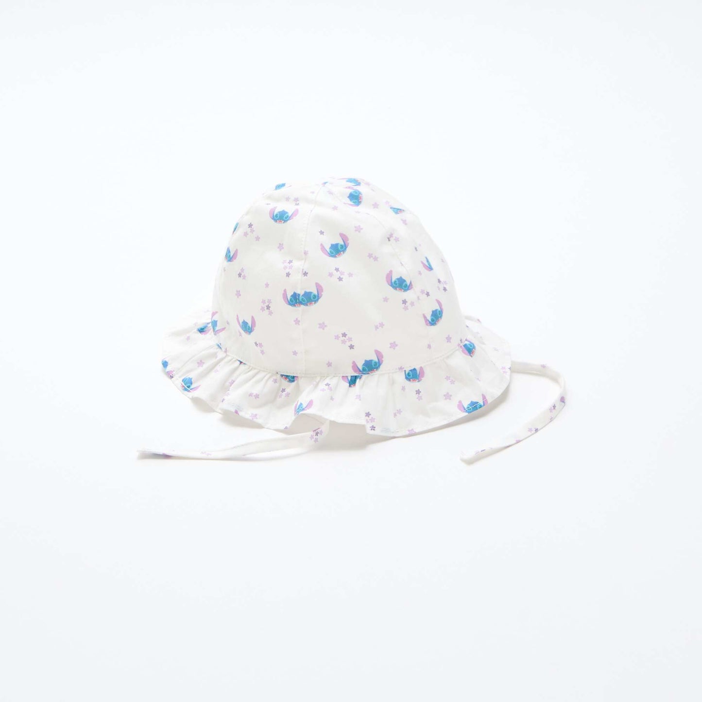 قبعة ديزني "ستيتش" ذات الحواف العريضة والأربطة الزرقاء