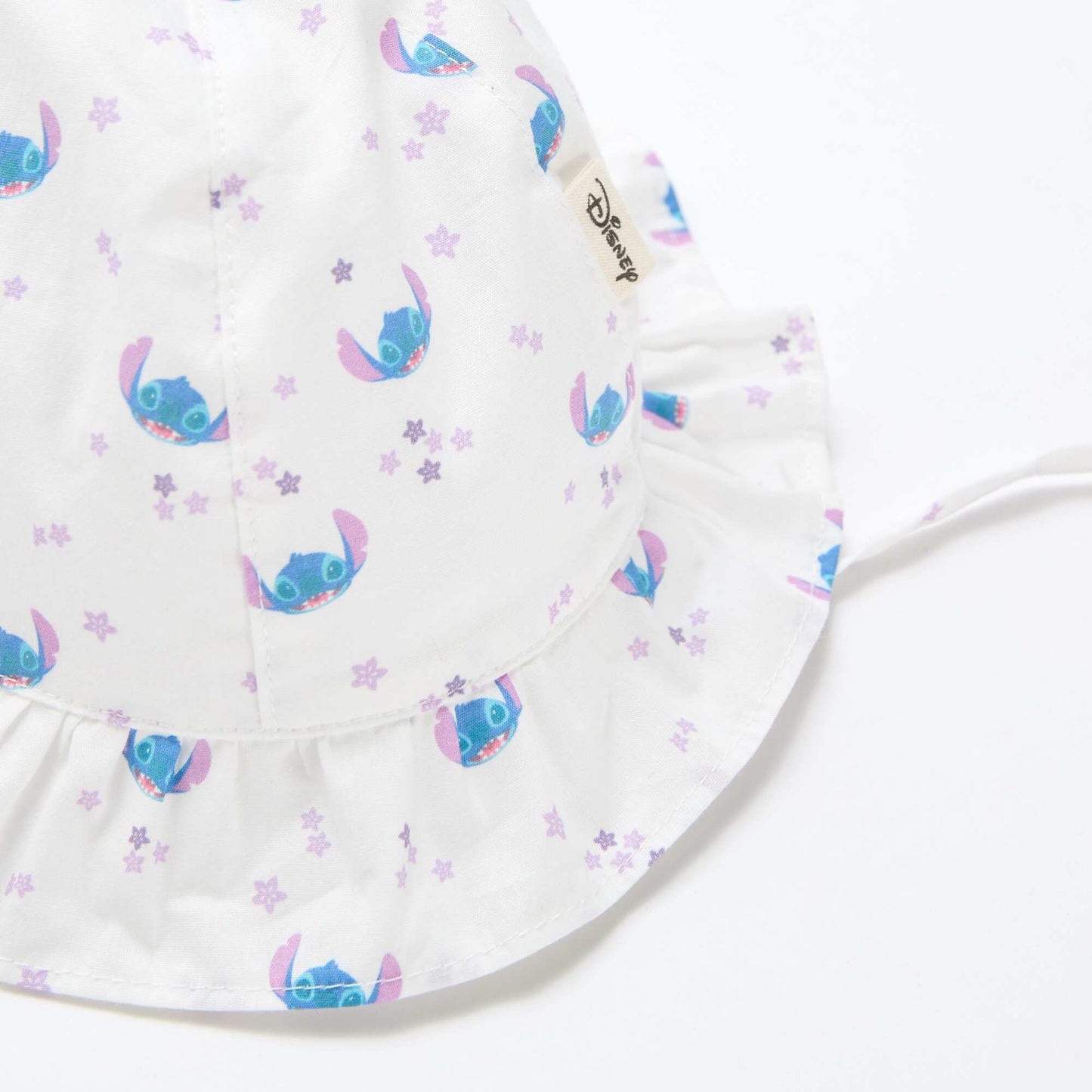 قبعة ديزني "ستيتش" ذات الحواف العريضة والأربطة الزرقاء