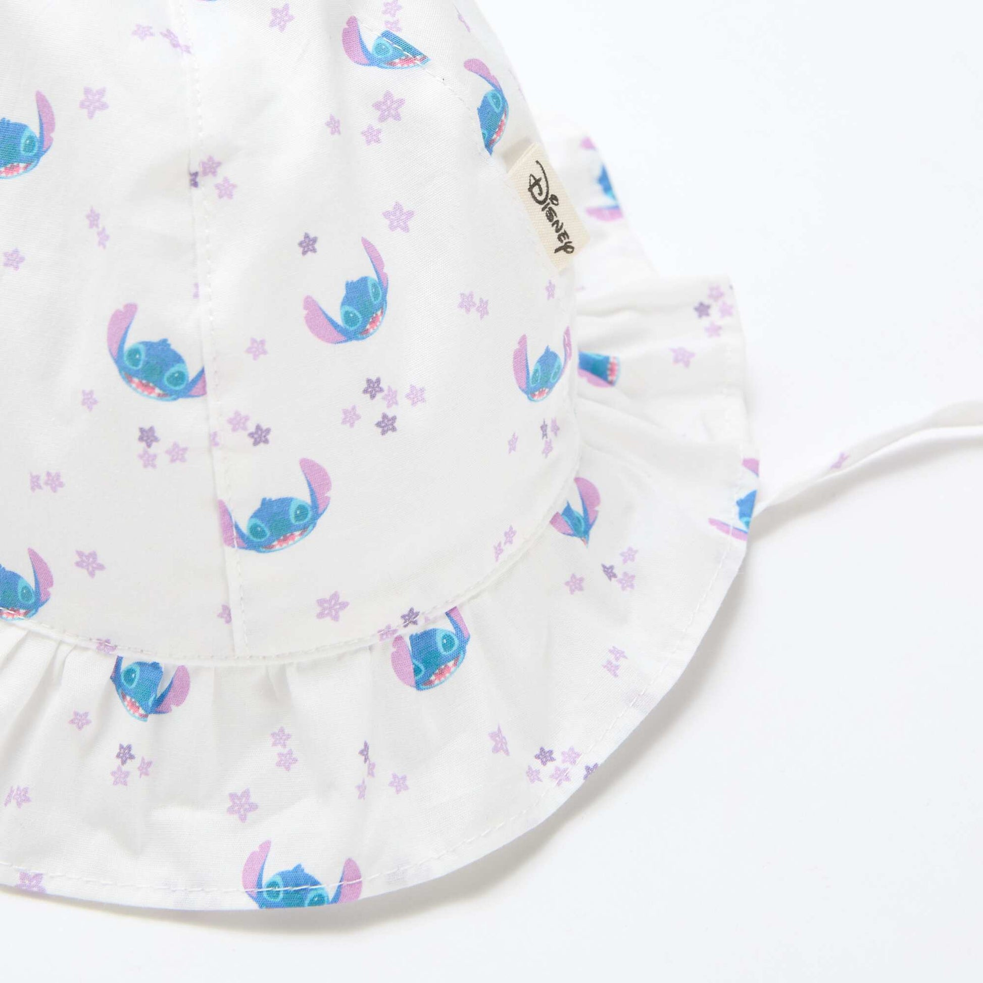 قبعة ديزني "ستيتش" ذات الحواف العريضة والأربطة الزرقاء