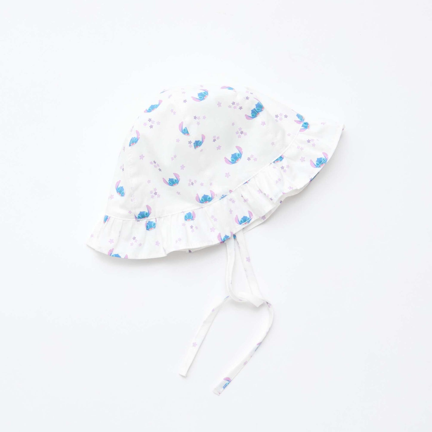 قبعة ديزني "ستيتش" ذات الحواف العريضة والأربطة الزرقاء