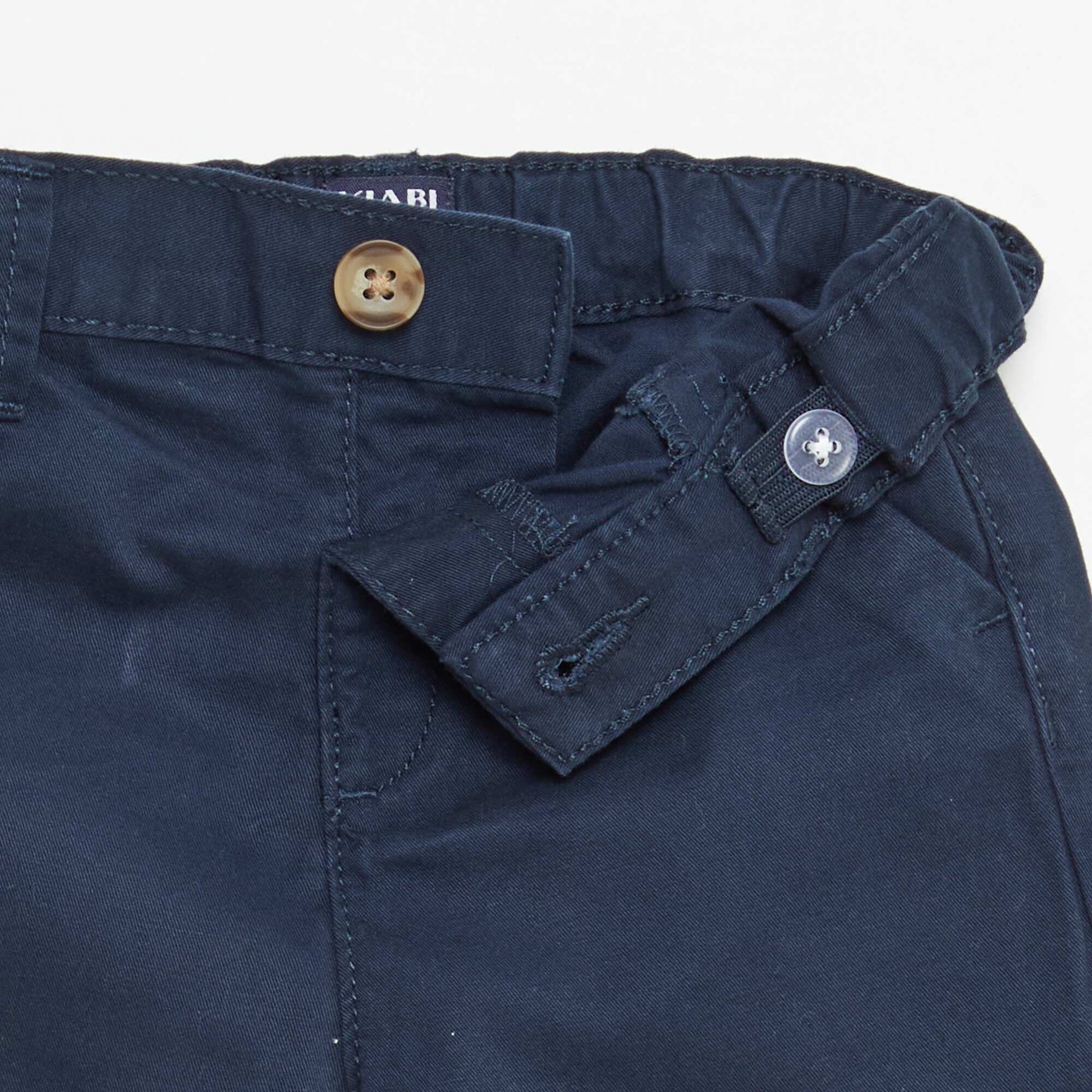 Chino Shorts with Adjustable Waist NAVY