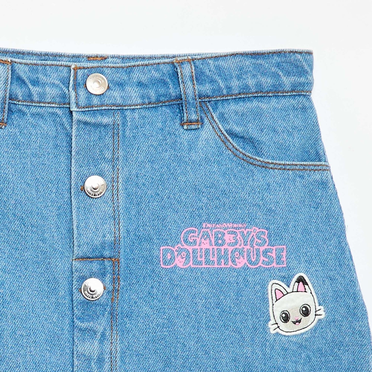Gabby's Dollhouse' denim skirt BLUE