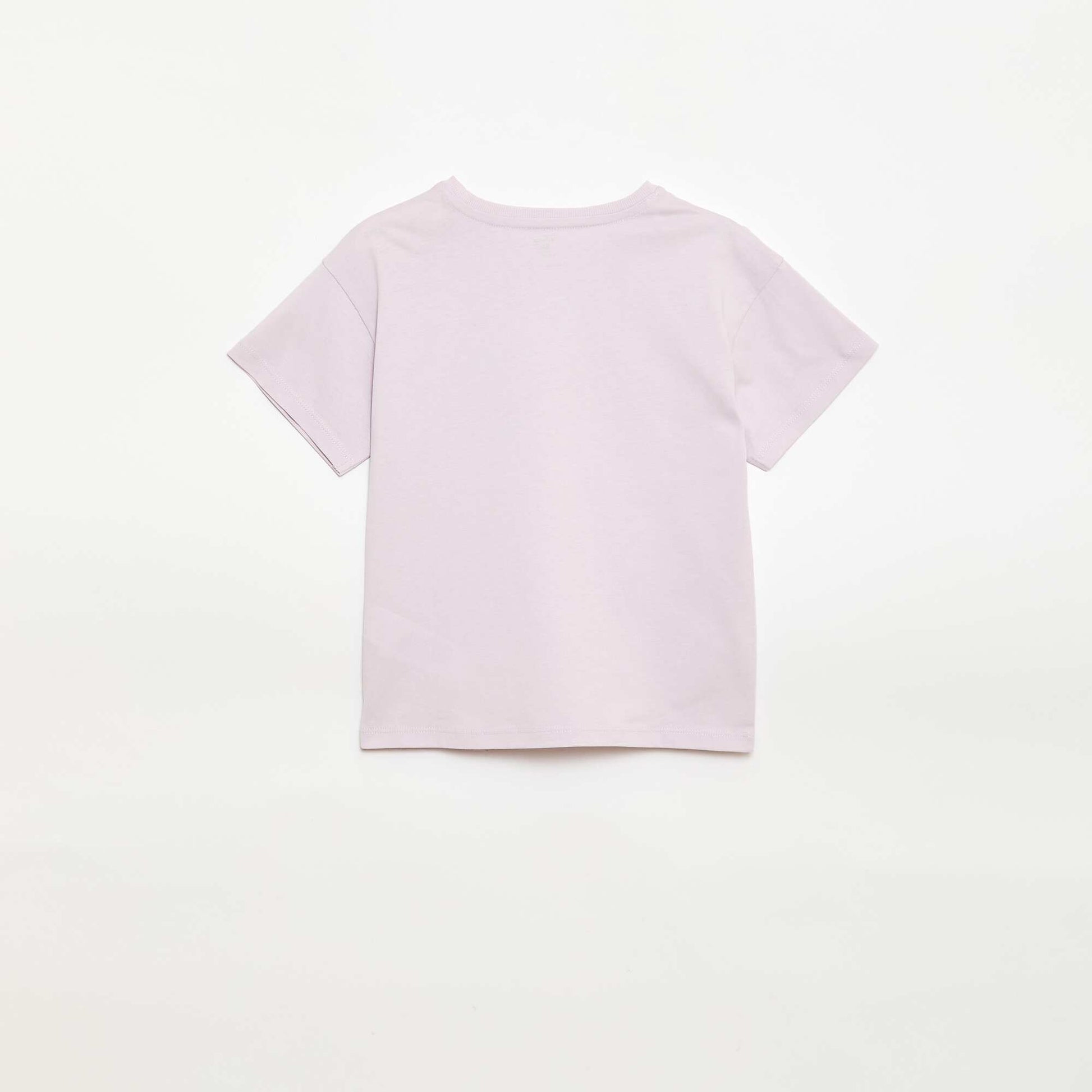 Disney 'Minnie' Solid Cotton T-Shirt PURPLE