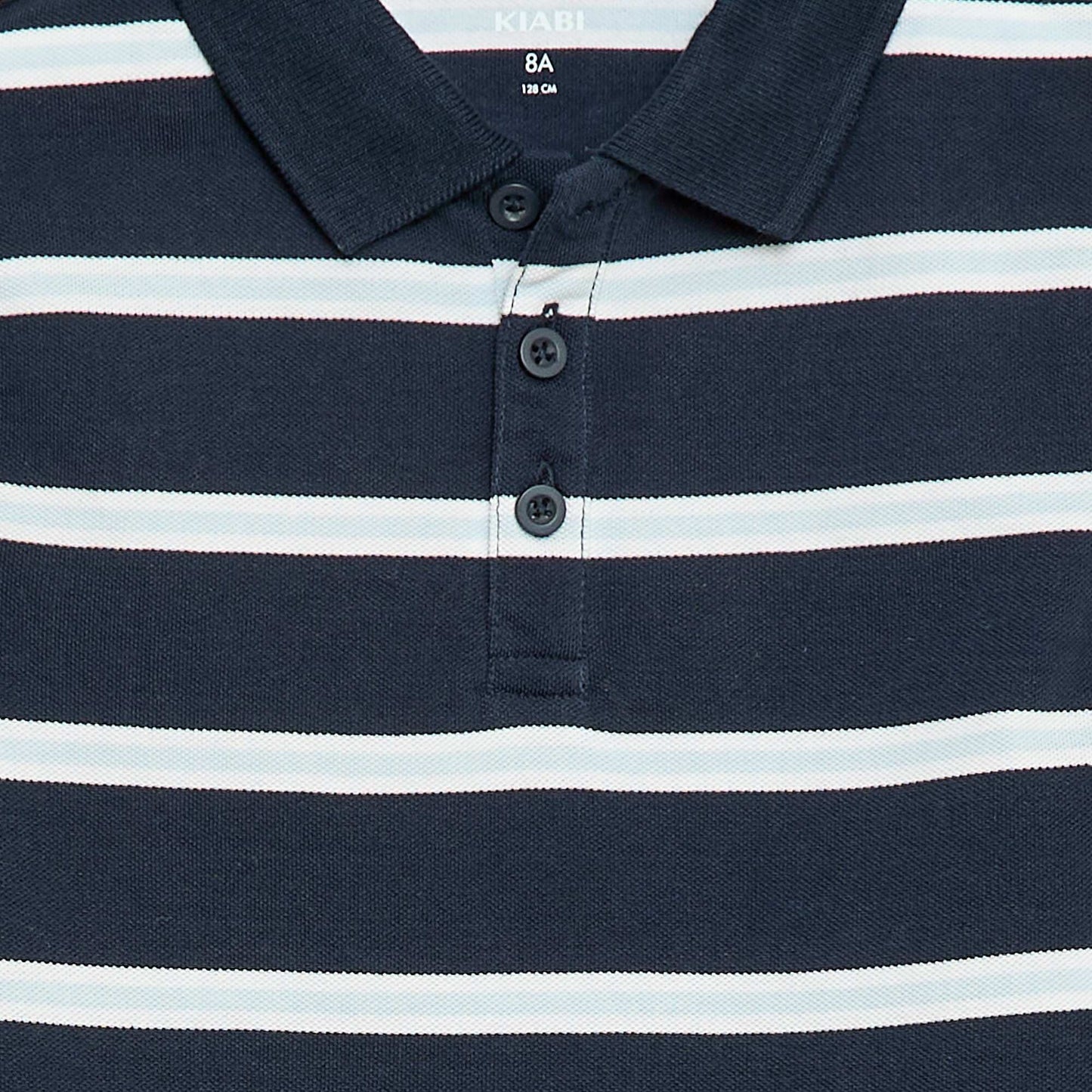 Short-Sleeved Cotton Piqué Polo Shirt BLUE