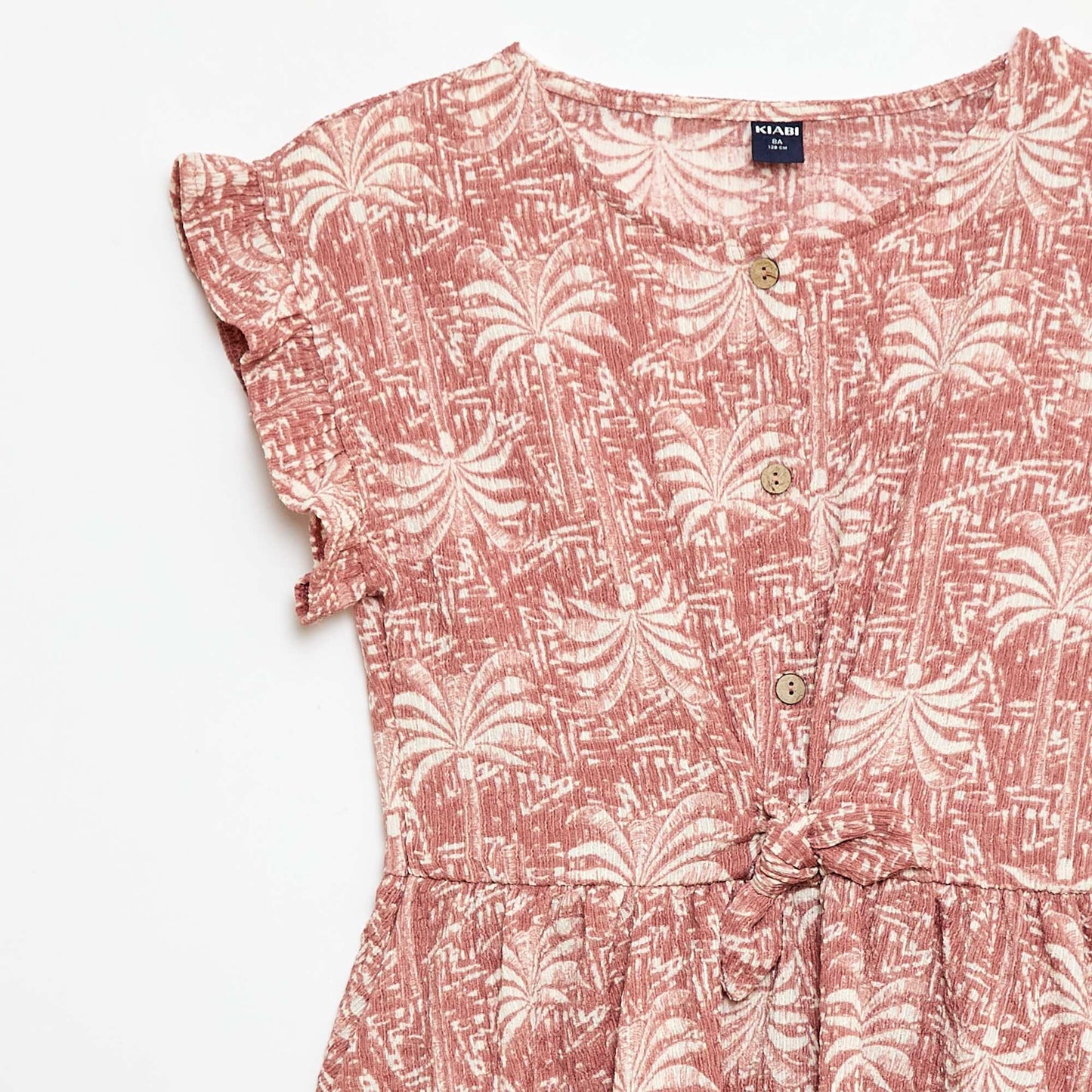 Textured Knit Button-Front Dress PINK