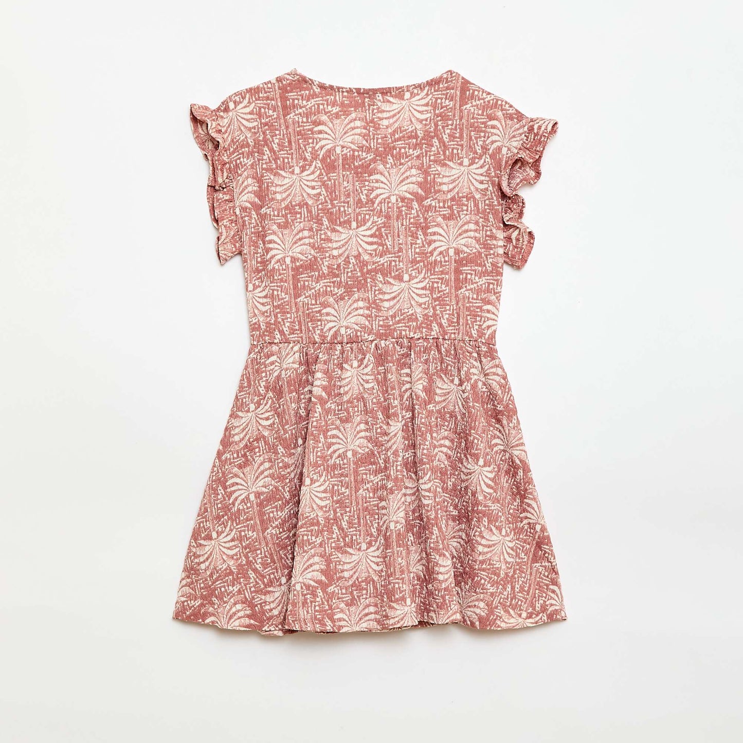 Textured Knit Button-Front Dress PINK
