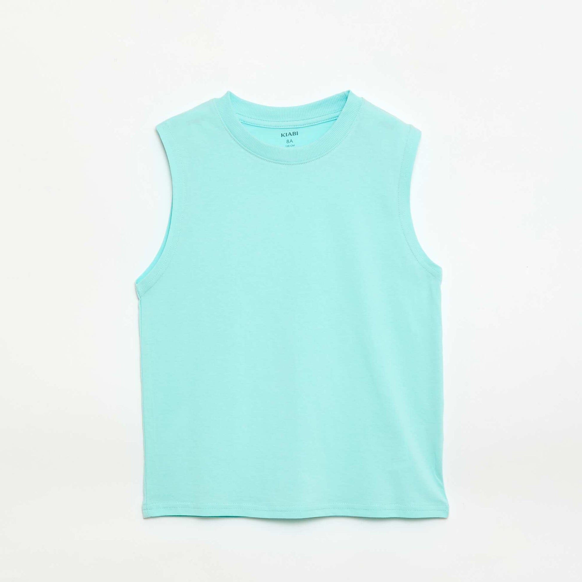 Pack of 2 round-neck tank tops WHITE