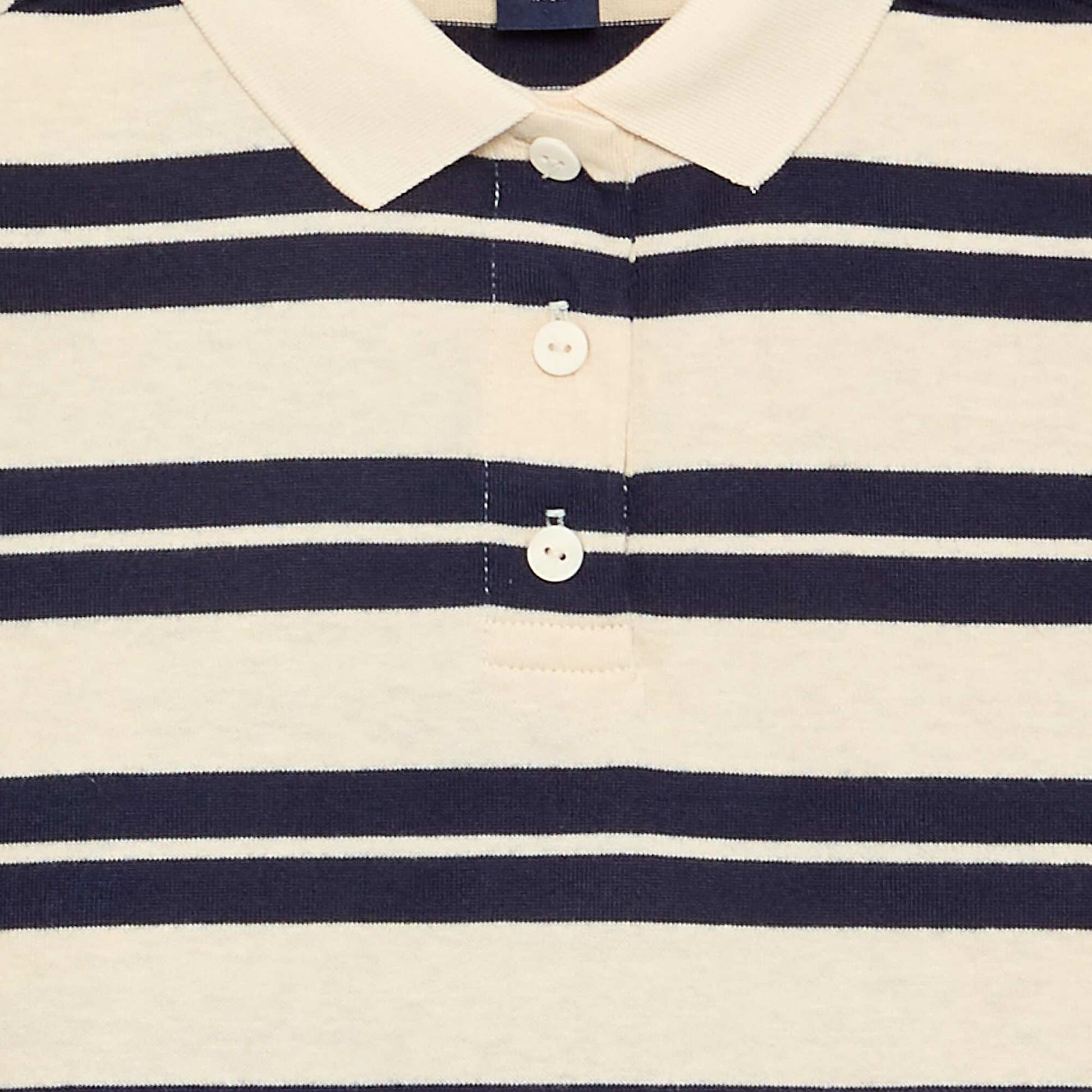 تيشرت بولو مخطط كبير الحجم تيشرت بولو