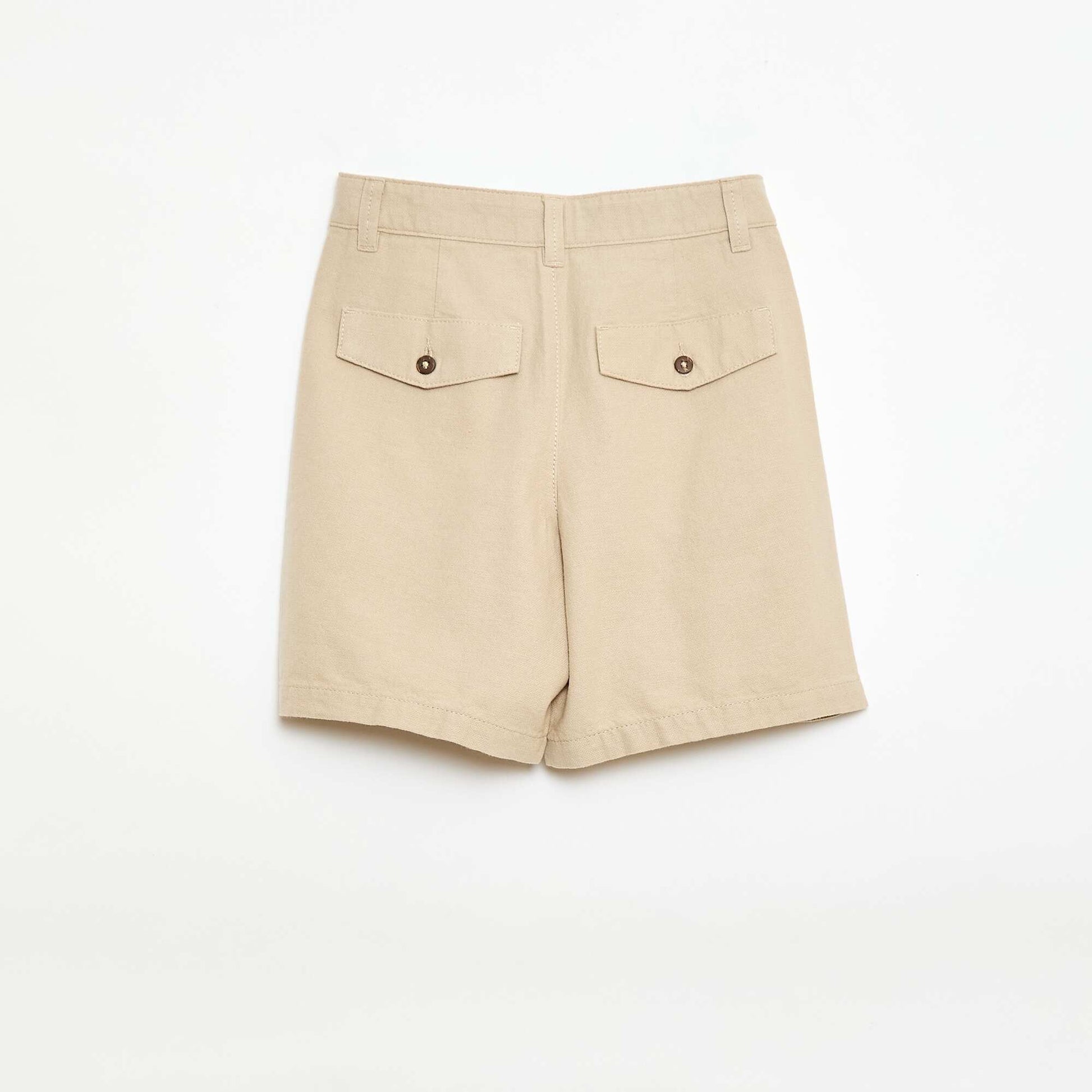 Plain chino shorts BEIGE