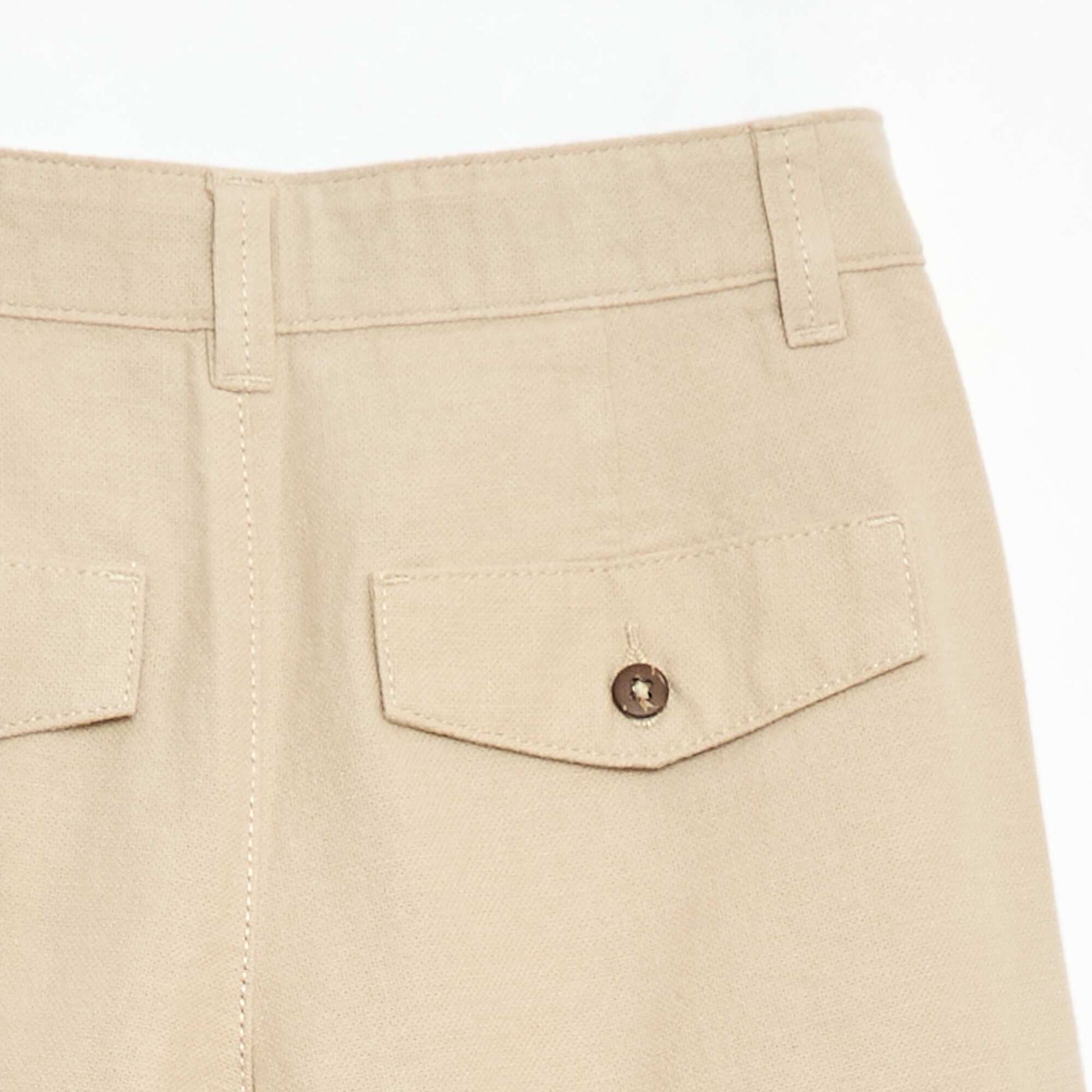 Plain chino shorts BEIGE
